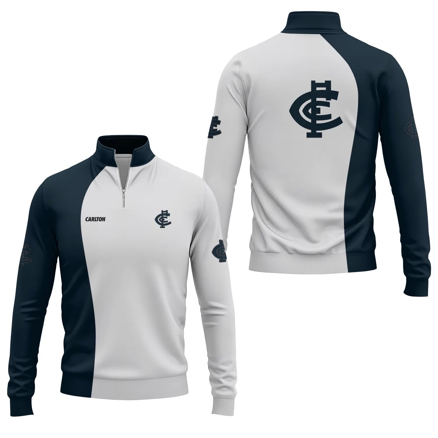 Carlton Blues Quarter-zip Pullover SC055