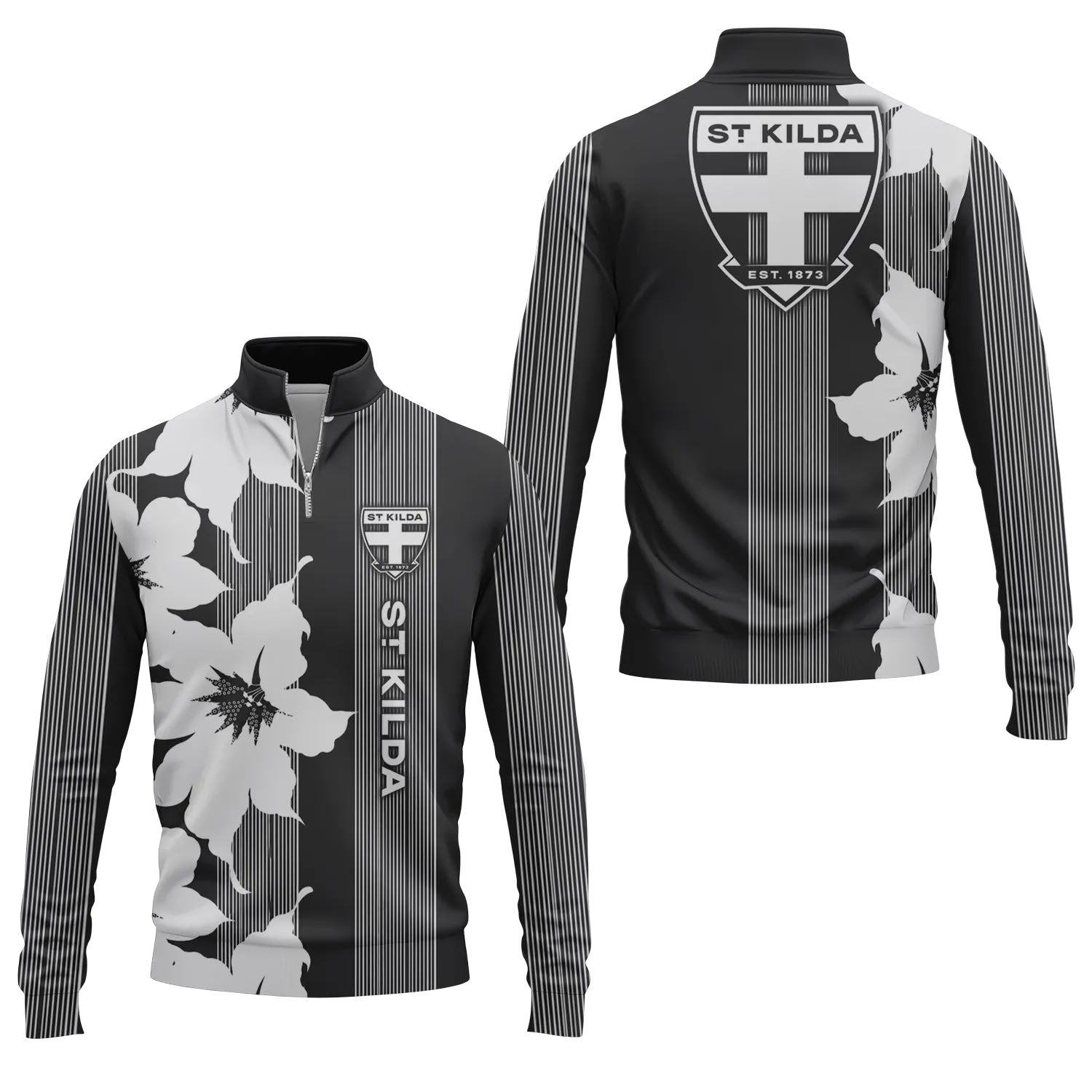 St Kilda Saints Quarter-zip Pullover SHW039