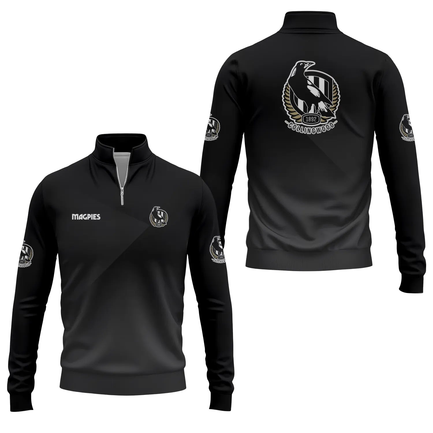 Collingwood Magpies Quarter-zip Pullover SC012