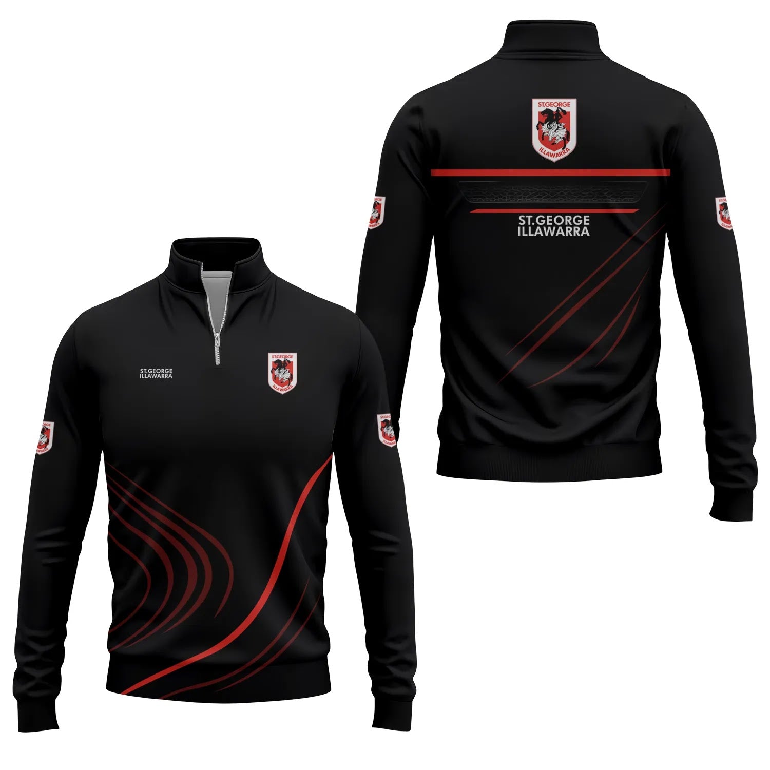 St George Illawarra Dragons Quarter-zip Pullover SC024