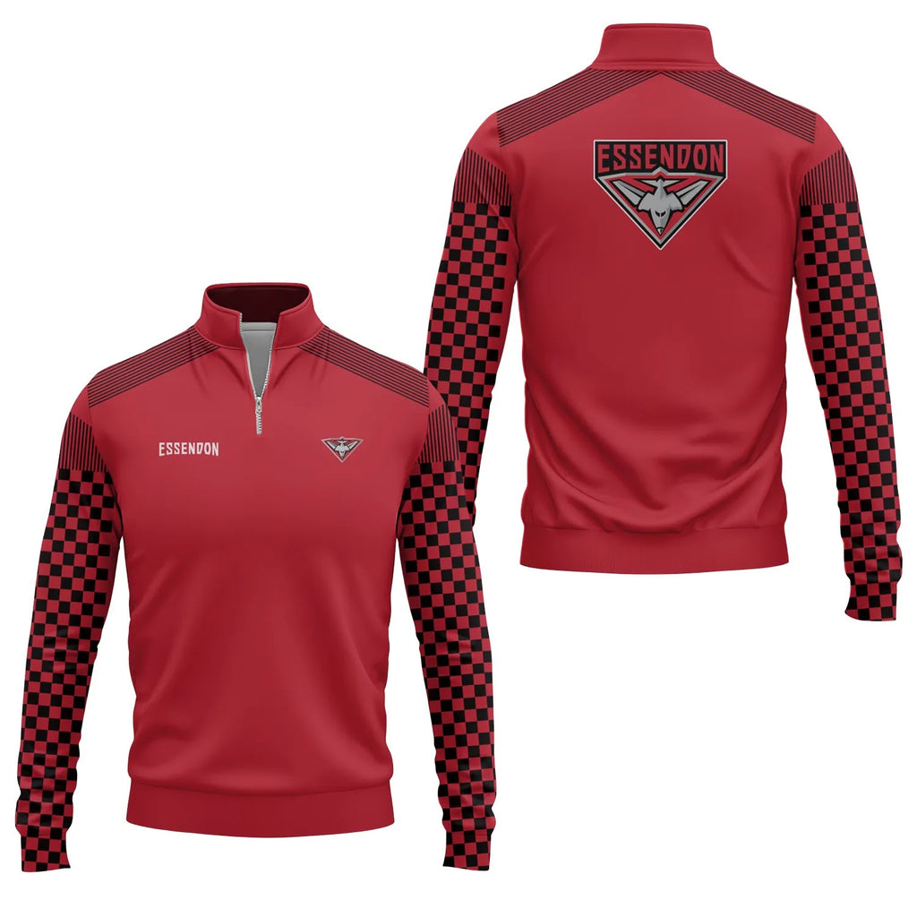 Essendon Bombers Quarter-zip Pullover SC057