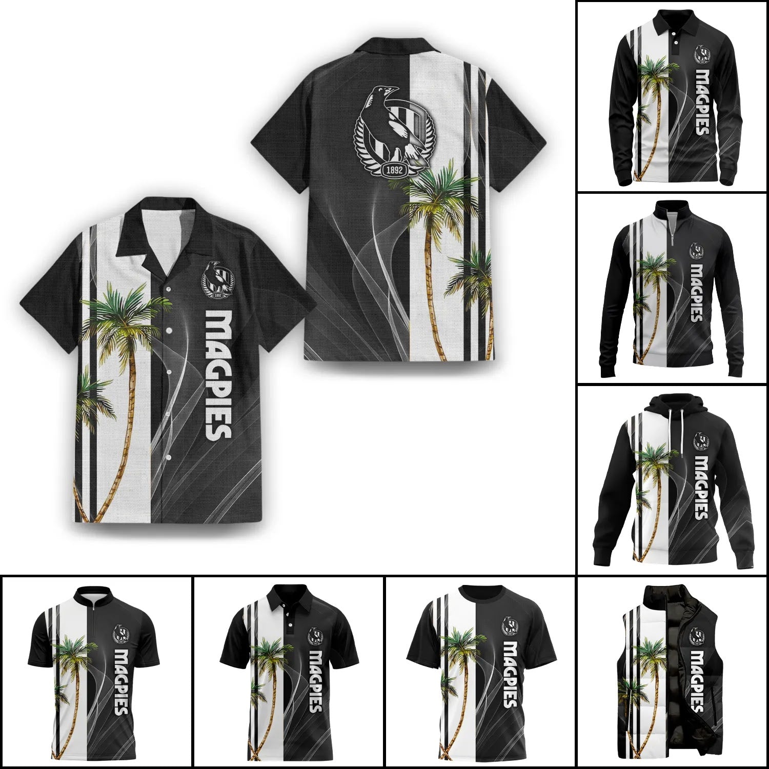Collingwood Magpies Apparels SHW036