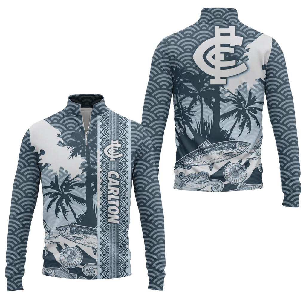 Carlton Blues Quarter-zip Pullover SHW038