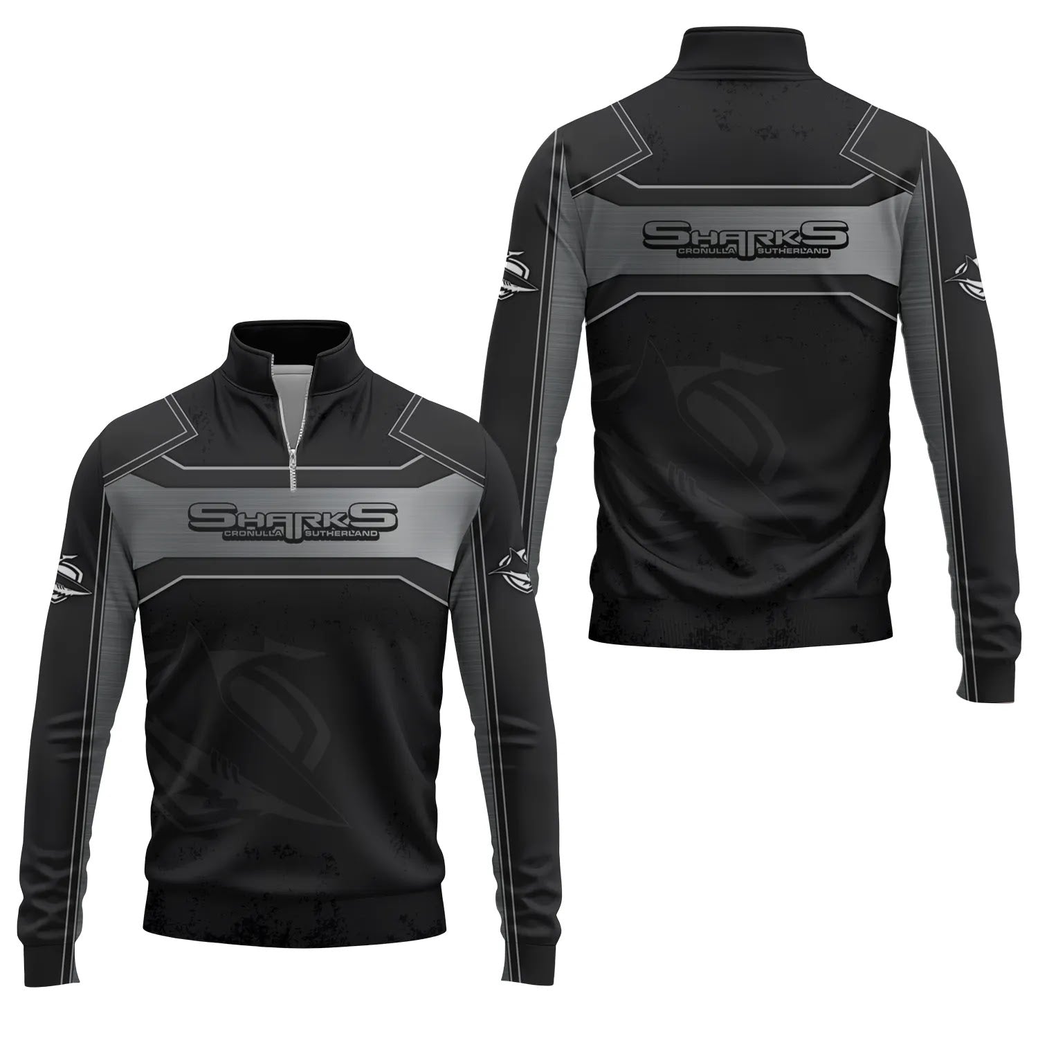 Cronulla-Sutherland Sharks Quarter-zip Pullover SC085