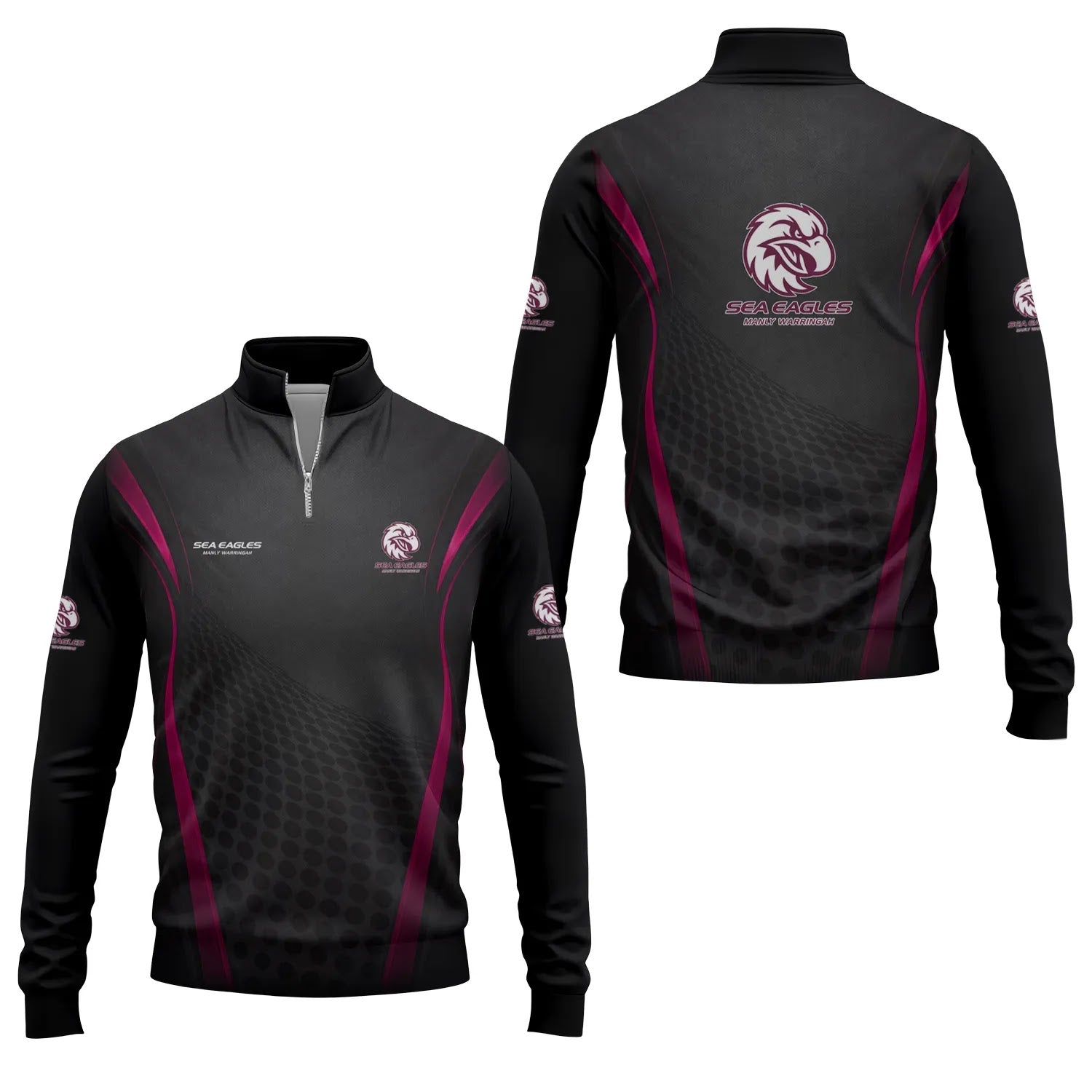 Manly Warringah Sea Eagles Quarter-zip Pullover SC056