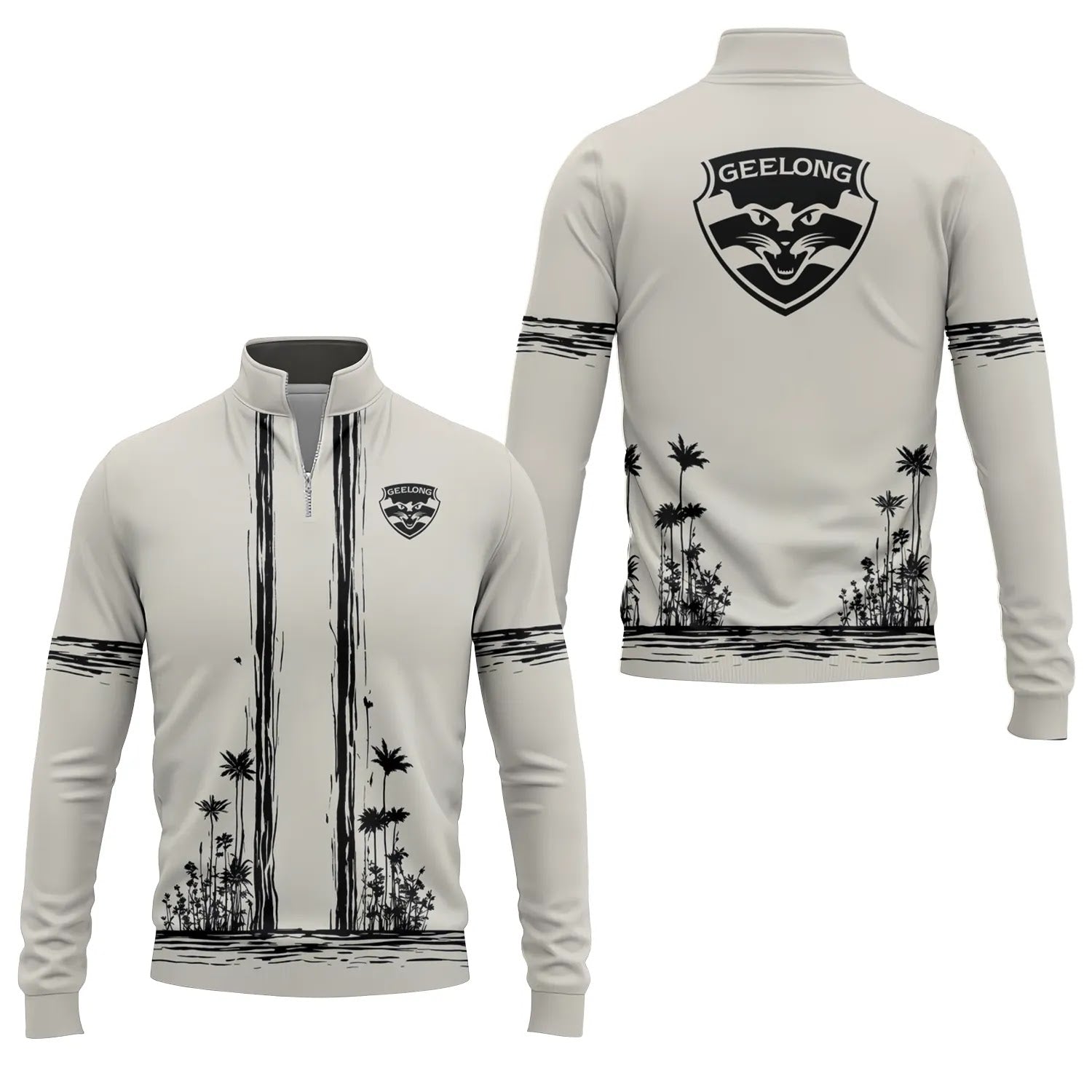 Geelong Cats Quarter-zip Pullover SHW043
