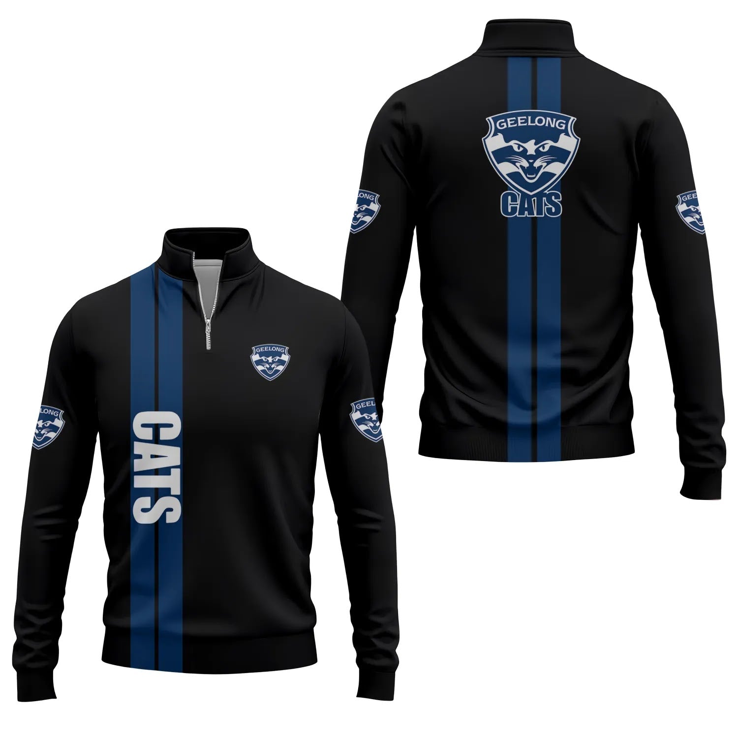 Geelong Cats Quarter-zip Pullover SC013