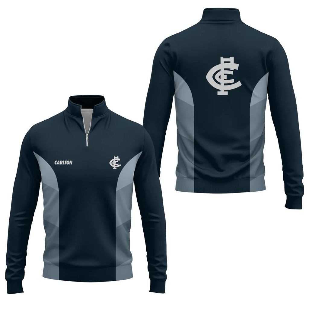 Carlton Blues Quarter-zip Pullover SC049