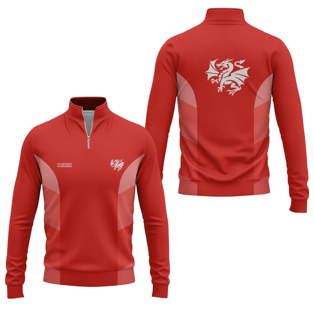 St George Illawarra Dragons Quarter-zip Pullover SC049