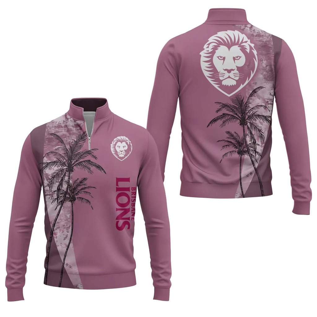 Brisbane Lions Quarter-zip Pullover SHW071