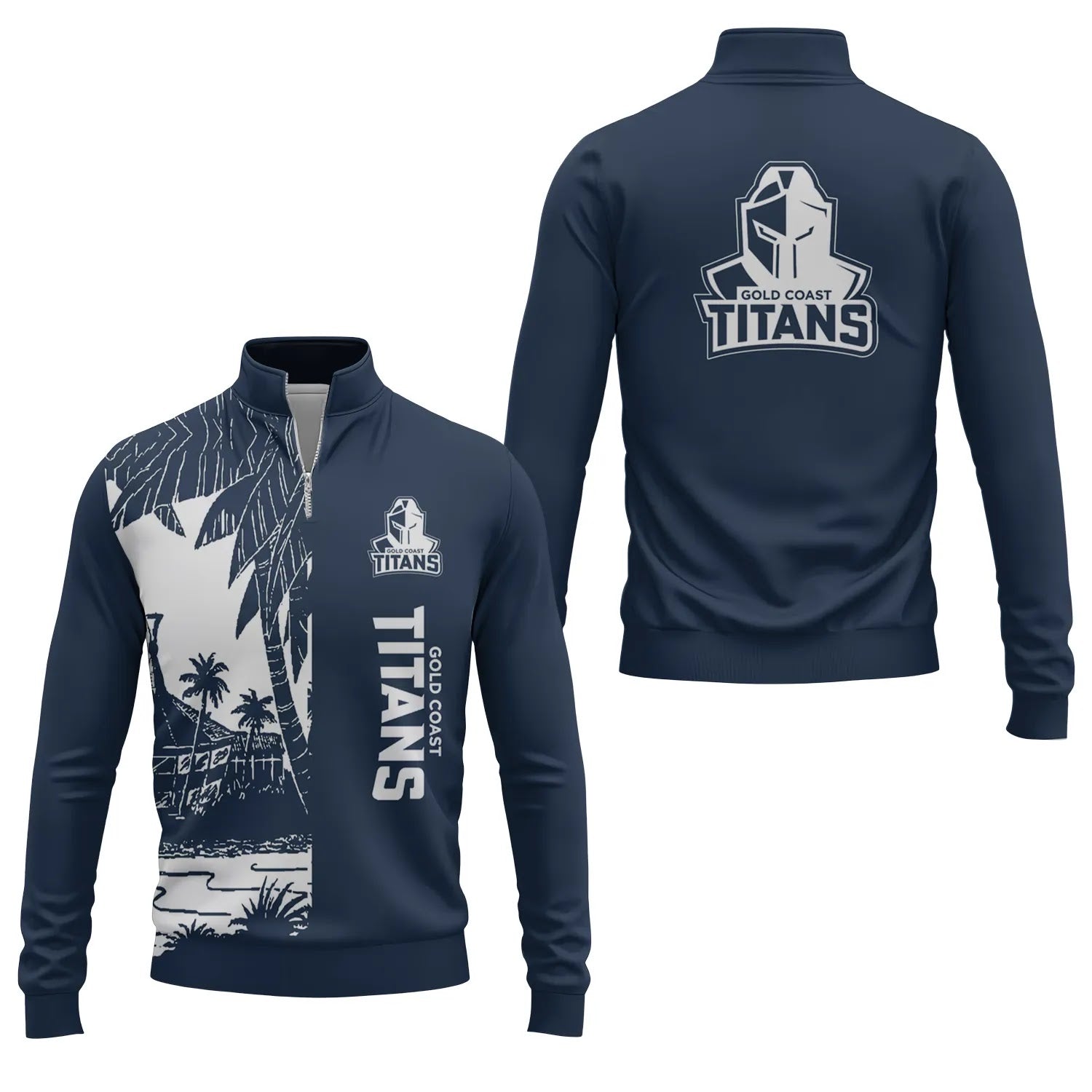 Gold Coast Titans Quarter-zip Pullover SHW031