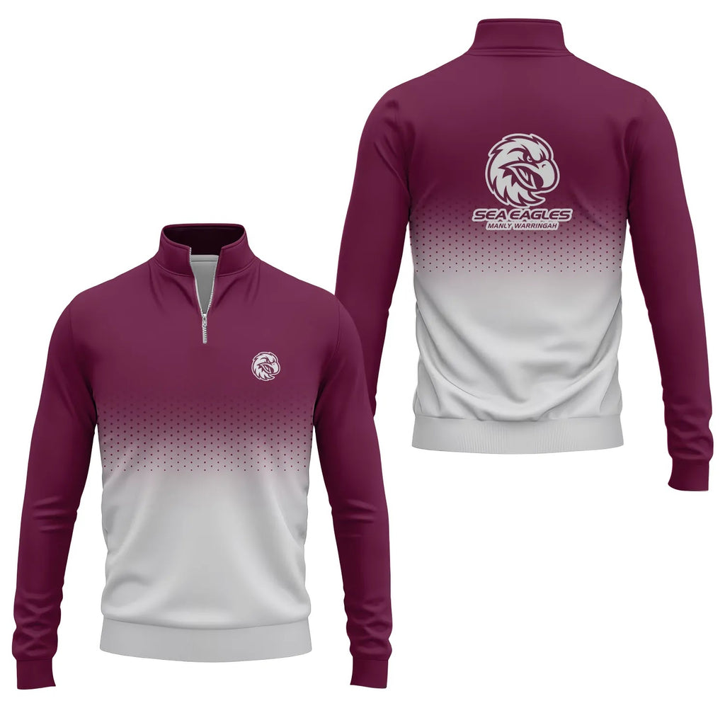 Manly Warringah Sea Eagles Quarter-zip Pullover SC094