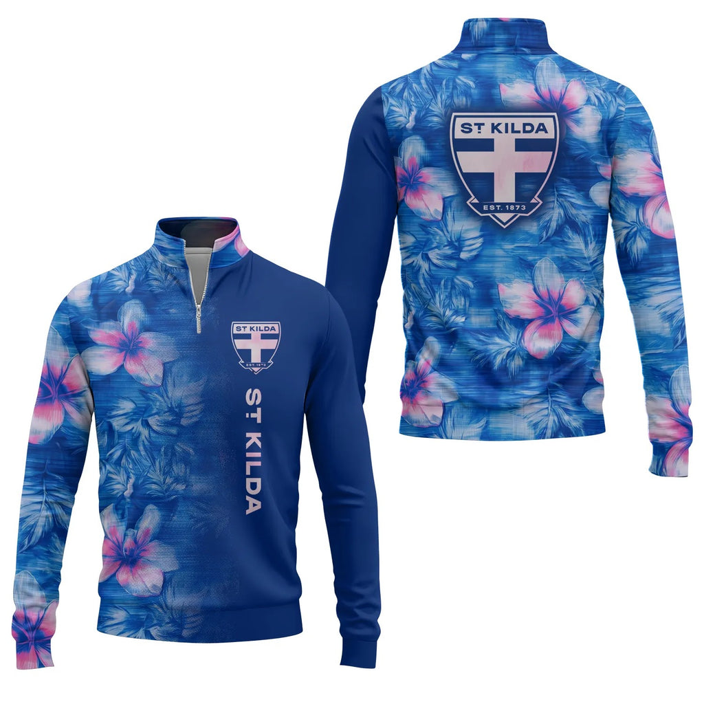 St Kilda Saints Quarter-zip Pullover SHW057