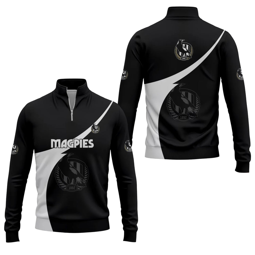 Collingwood Magpies Quarter-zip Pullover SC038