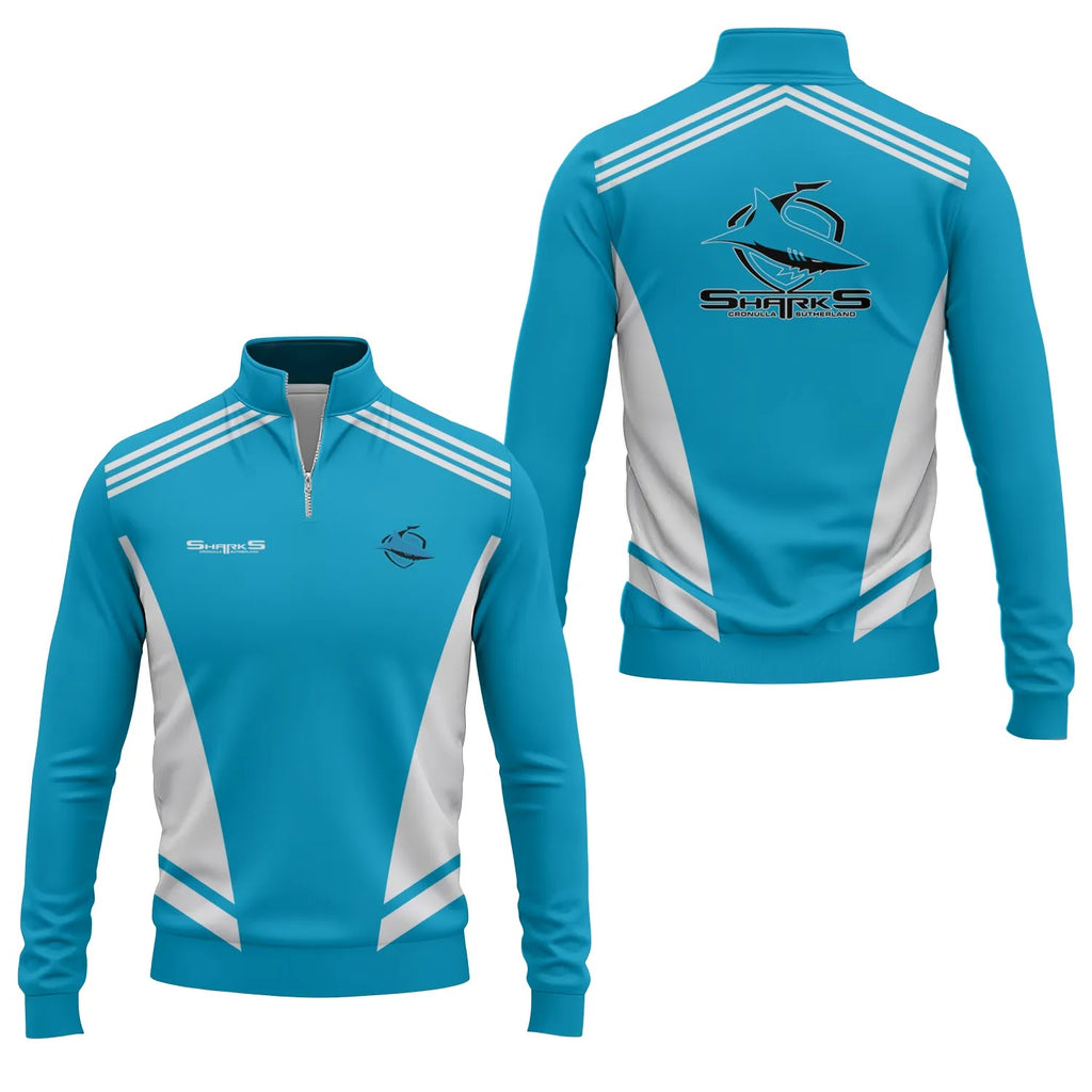 Cronulla-Sutherland Sharks Quarter-zip Pullover SC092