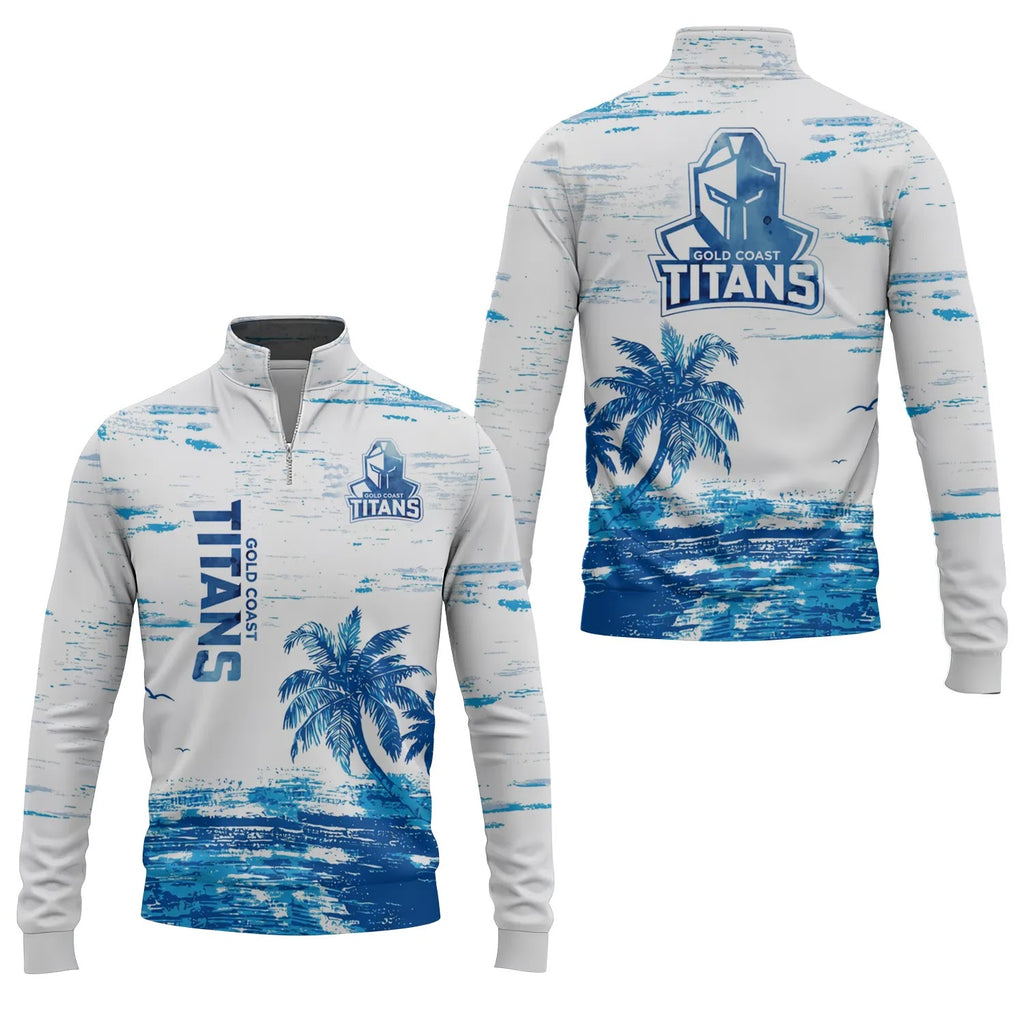 Gold Coast Titans Quarter-zip Pullover SHW069