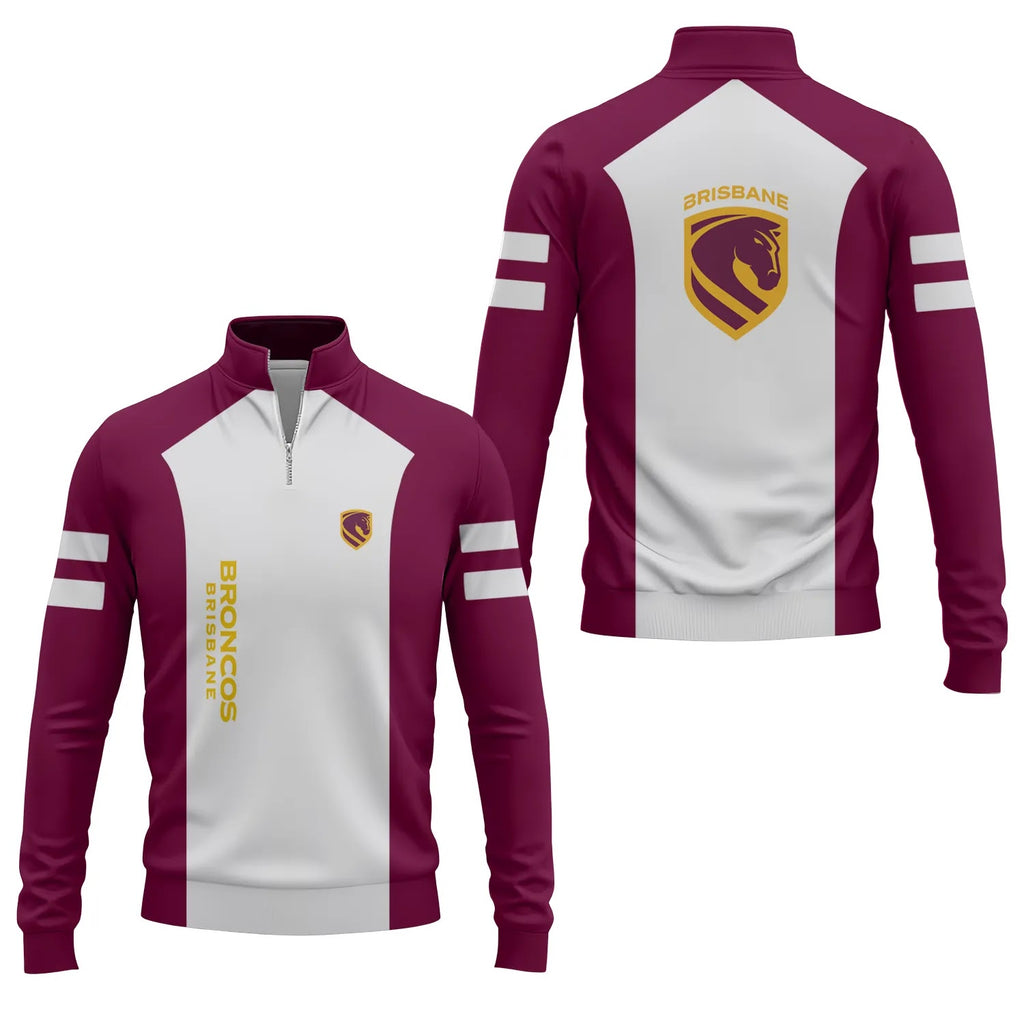 Brisbane Broncos Quarter-zip Pullover SC078
