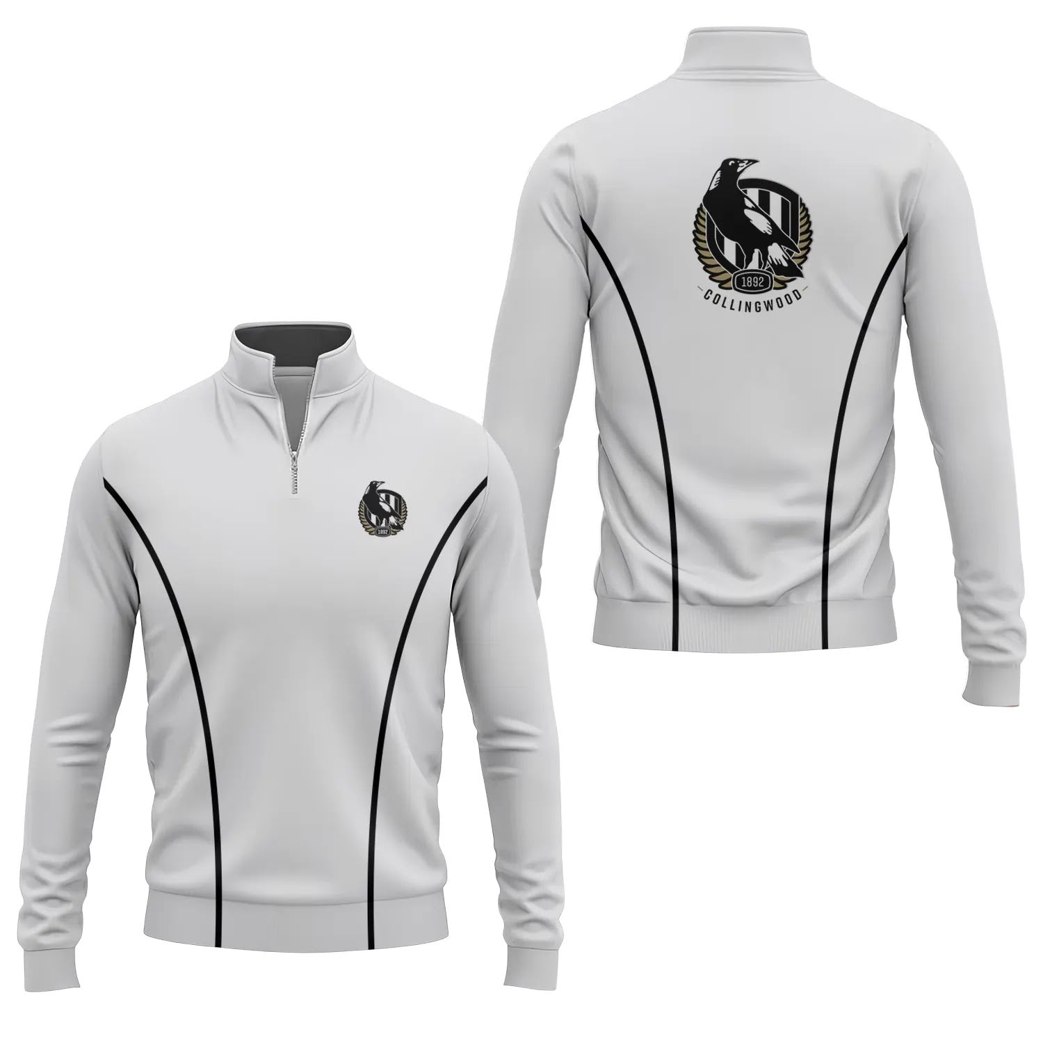 Collingwood Magpies Quarter-zip Pullover SC025