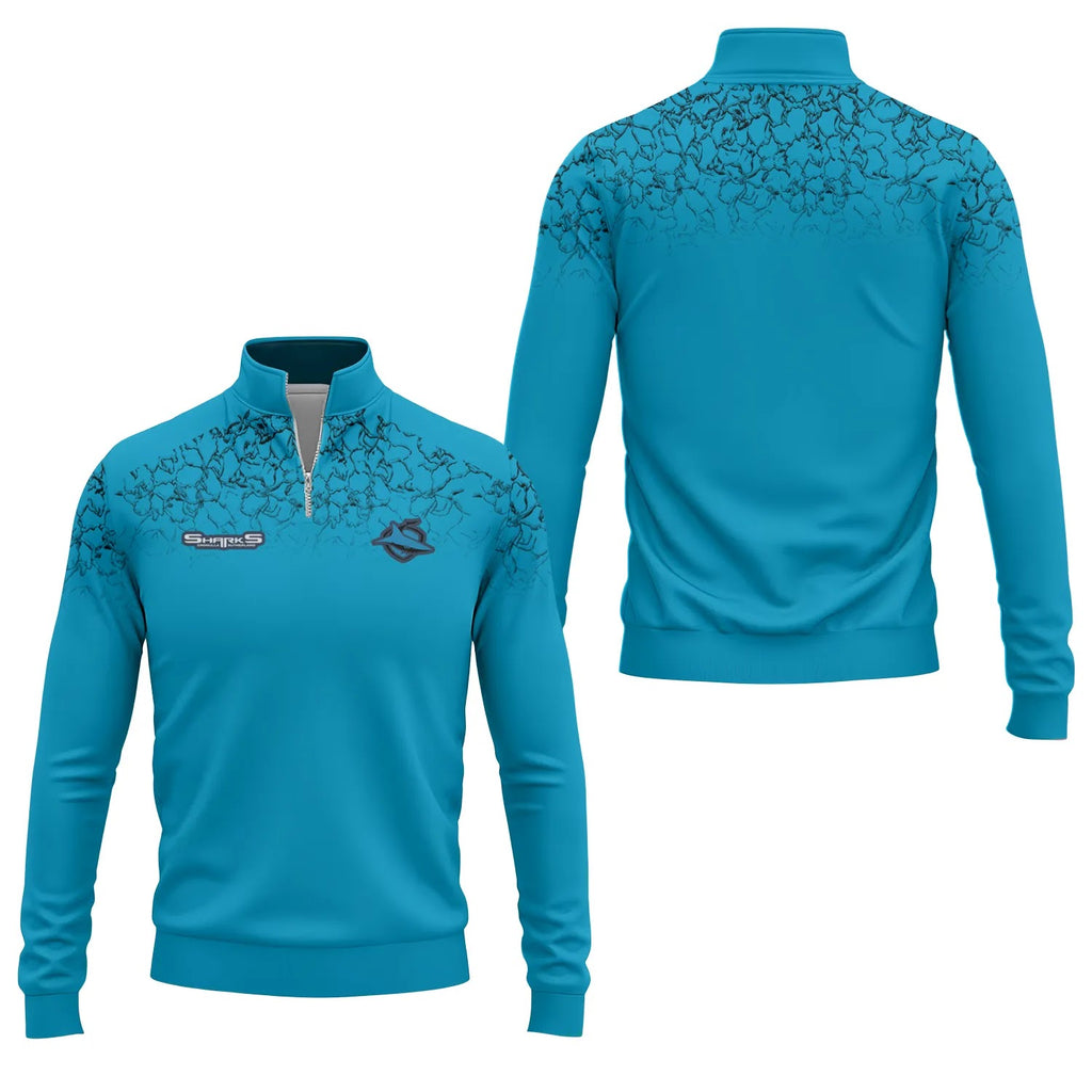 Cronulla-Sutherland Sharks Quarter-zip Pullover SC108