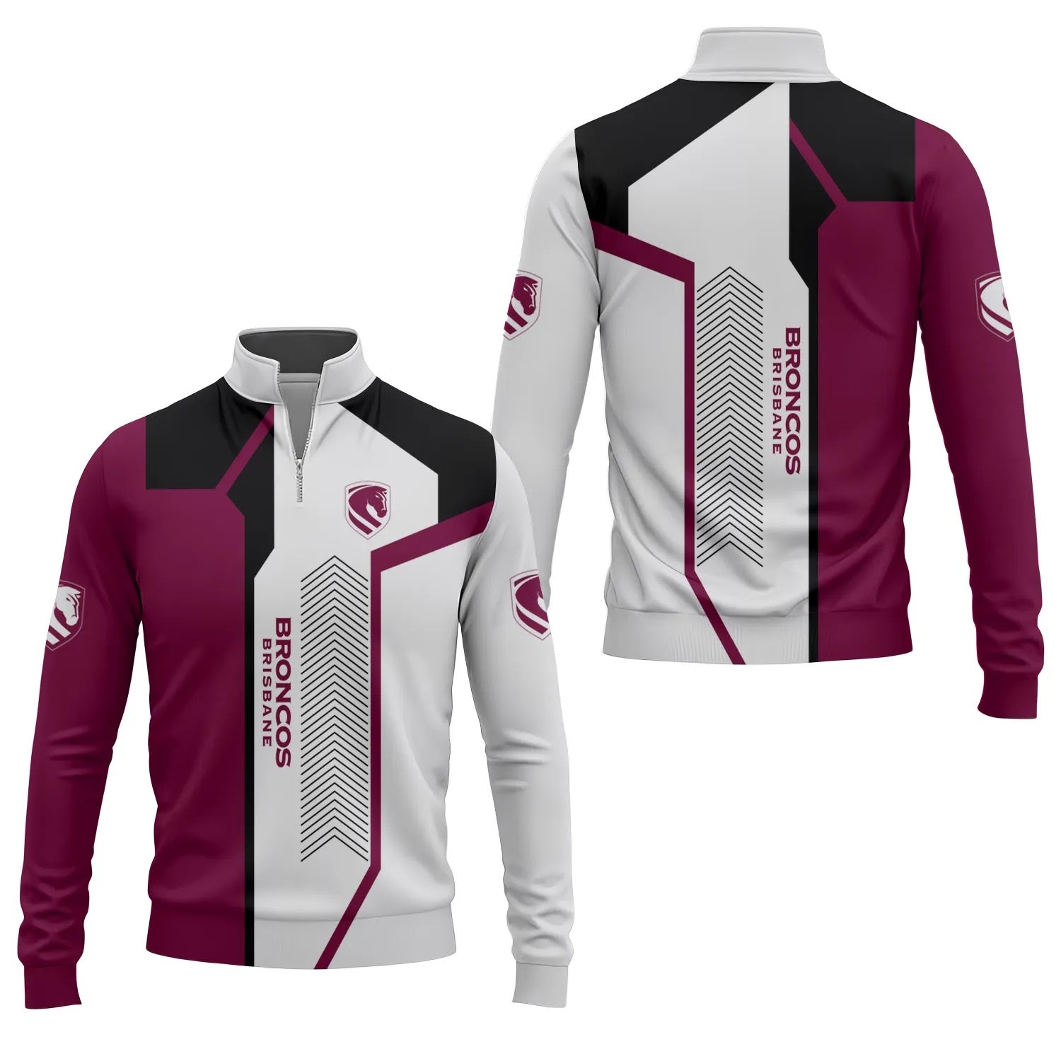 Brisbane Broncos Quarter-zip Pullover SC065