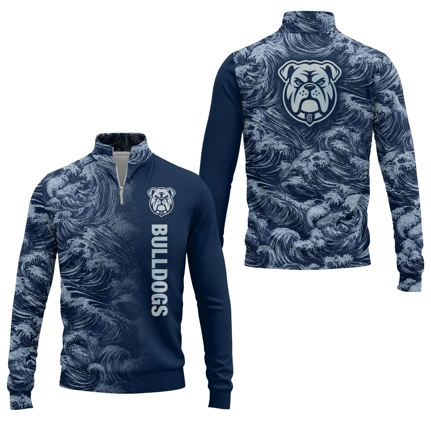 Canterbury-Bankstown Bulldogs Quarter-zip Pullover SHW010