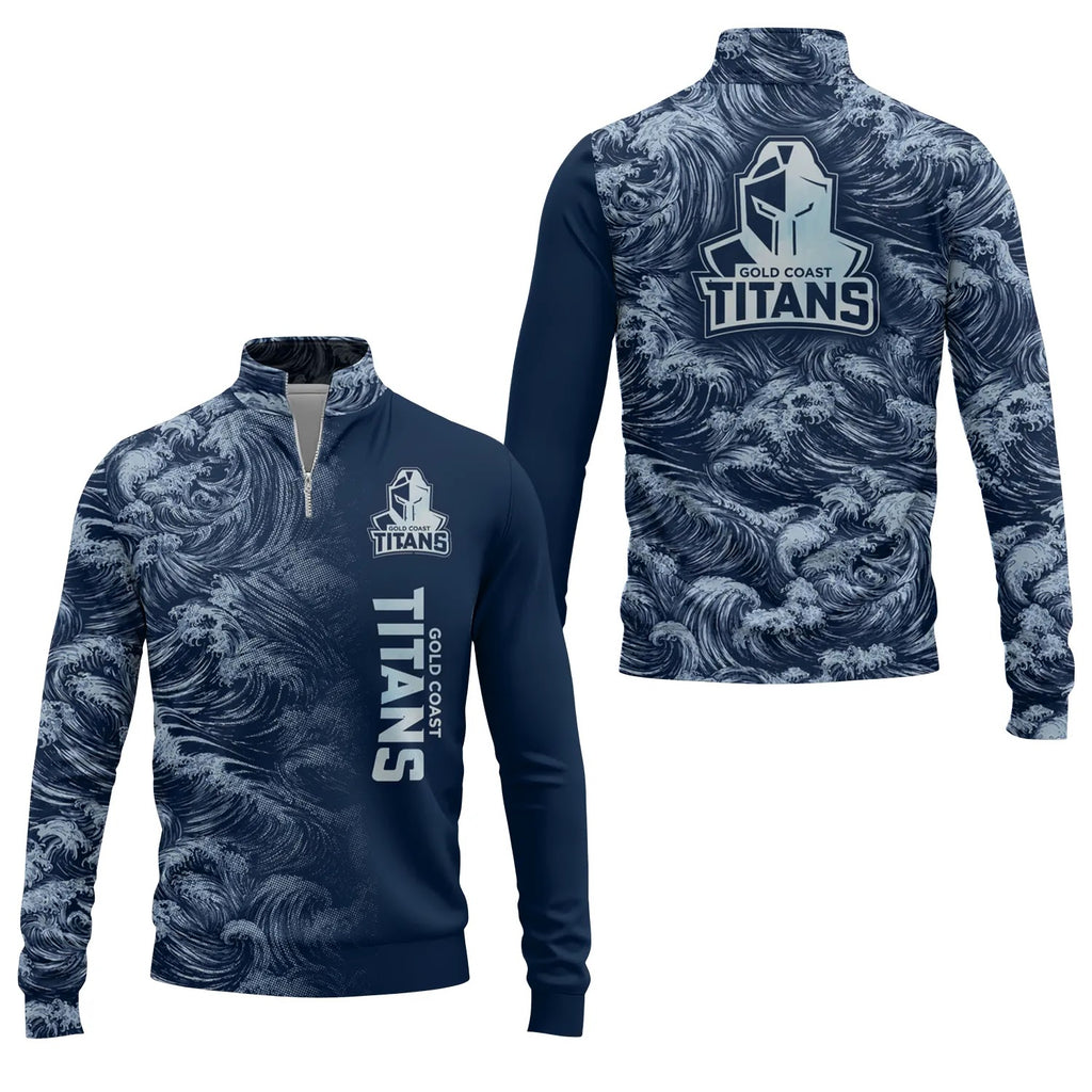 Gold Coast Titans Quarter-zip Pullover SHW010