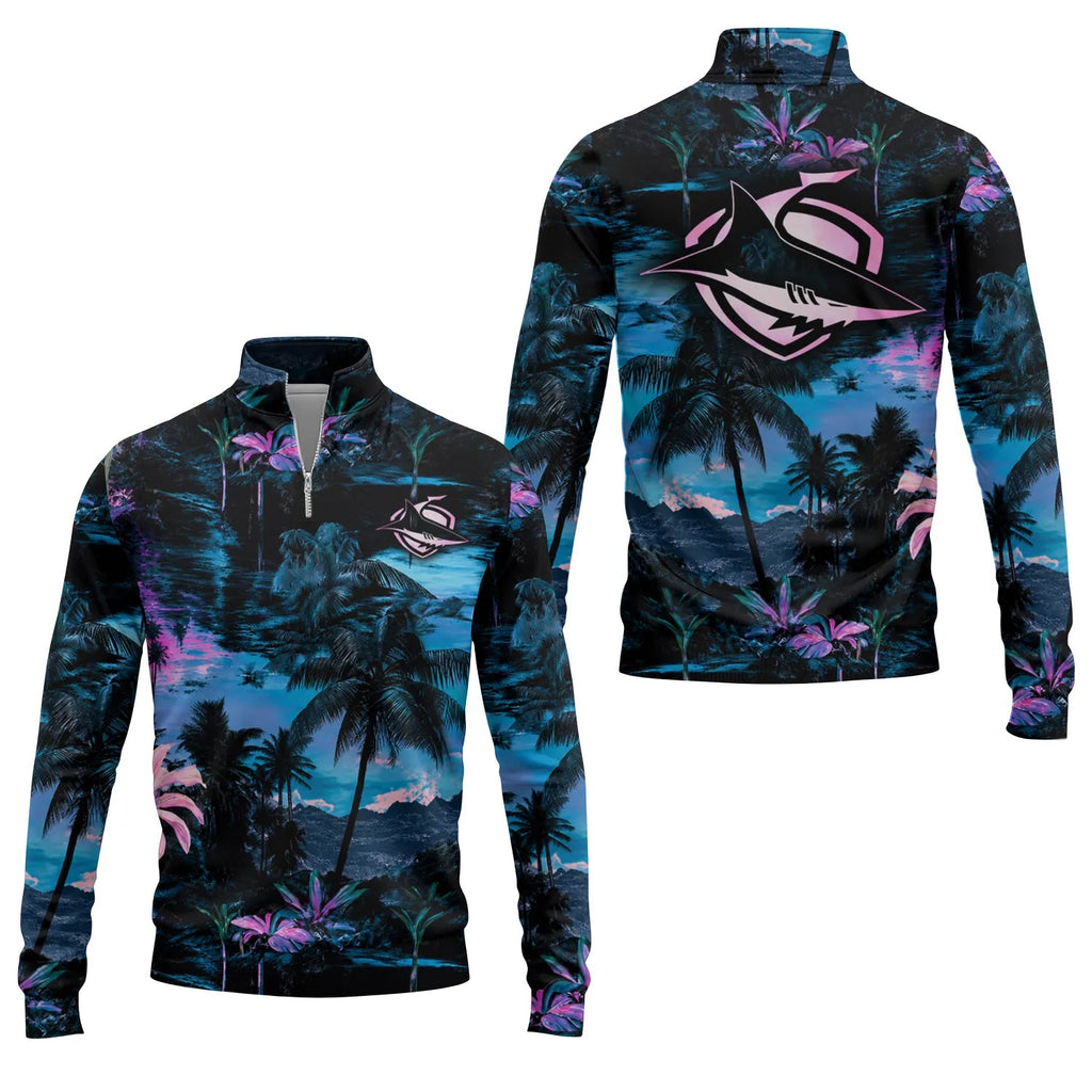 Cronulla-Sutherland Sharks Quarter-zip Pullover SHW002