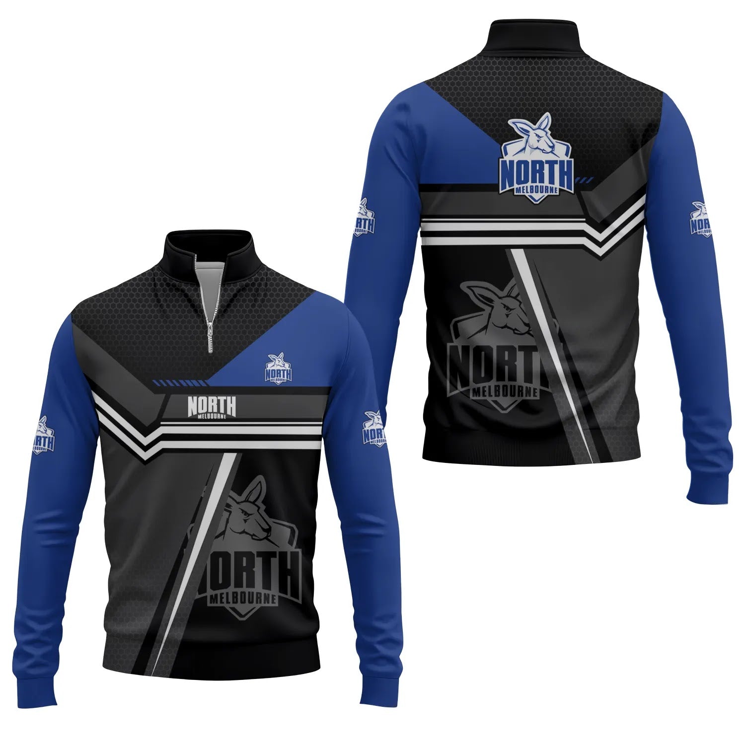 North Melbourne Kangaroos Quarter-zip Pullover SC071