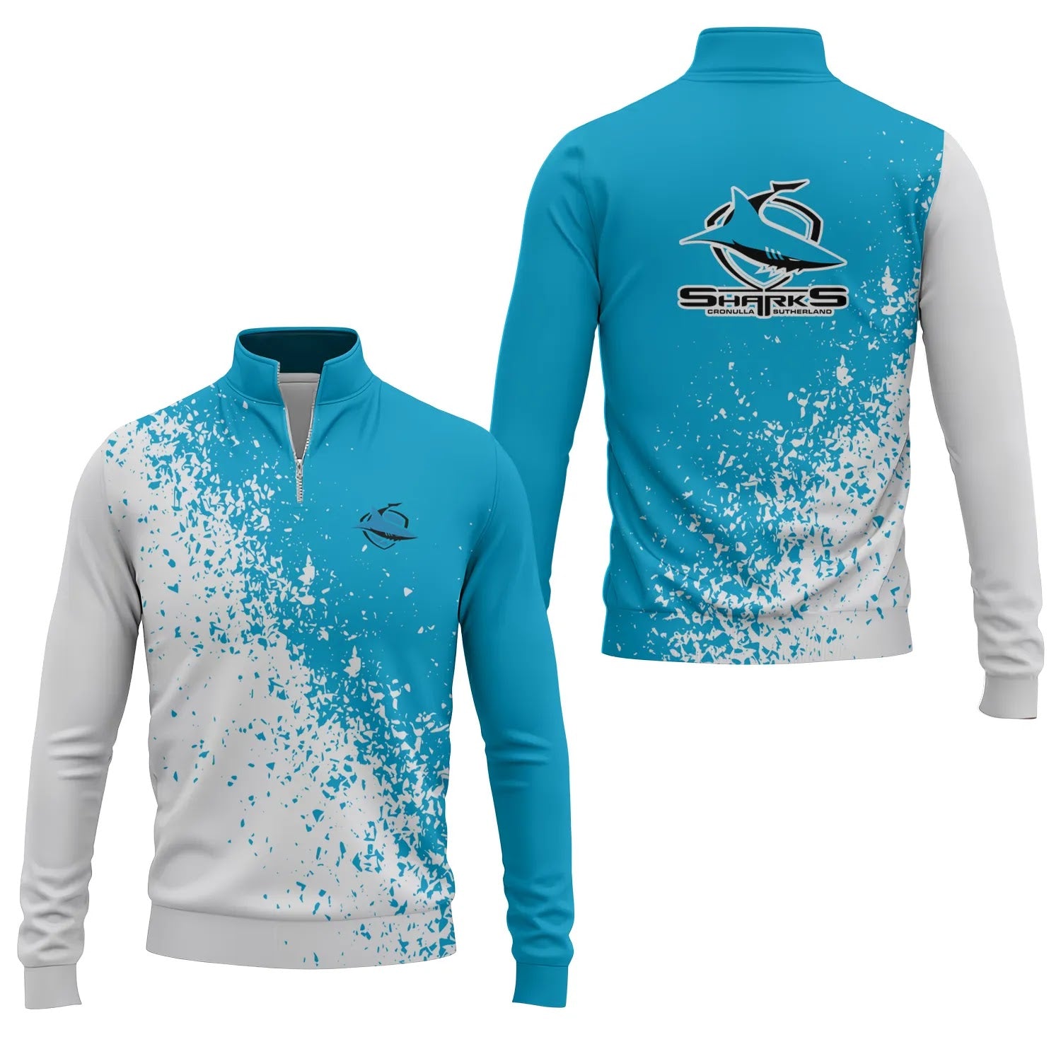 Cronulla-Sutherland Sharks Quarter-zip Pullover SC070