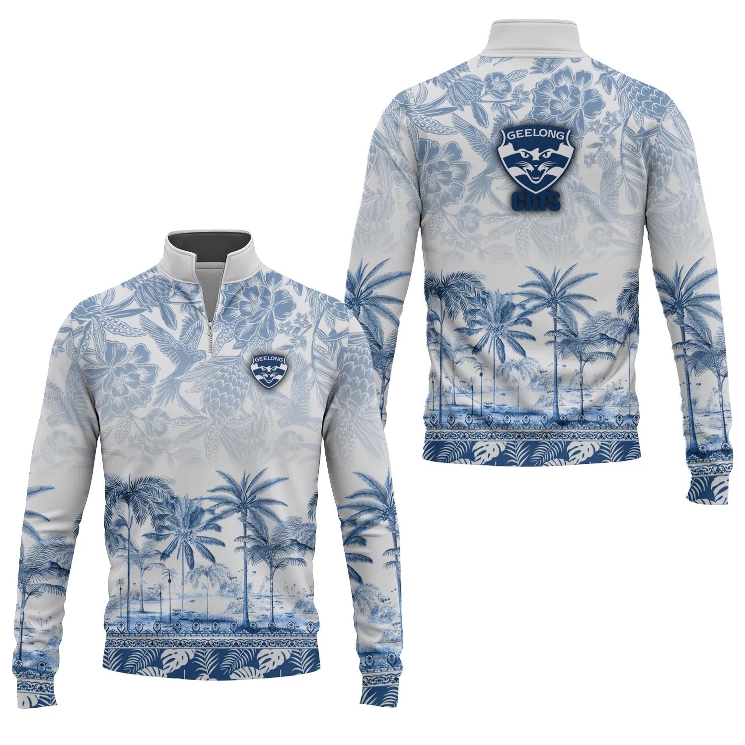 Geelong Cats Quarter-zip Pullover SC045