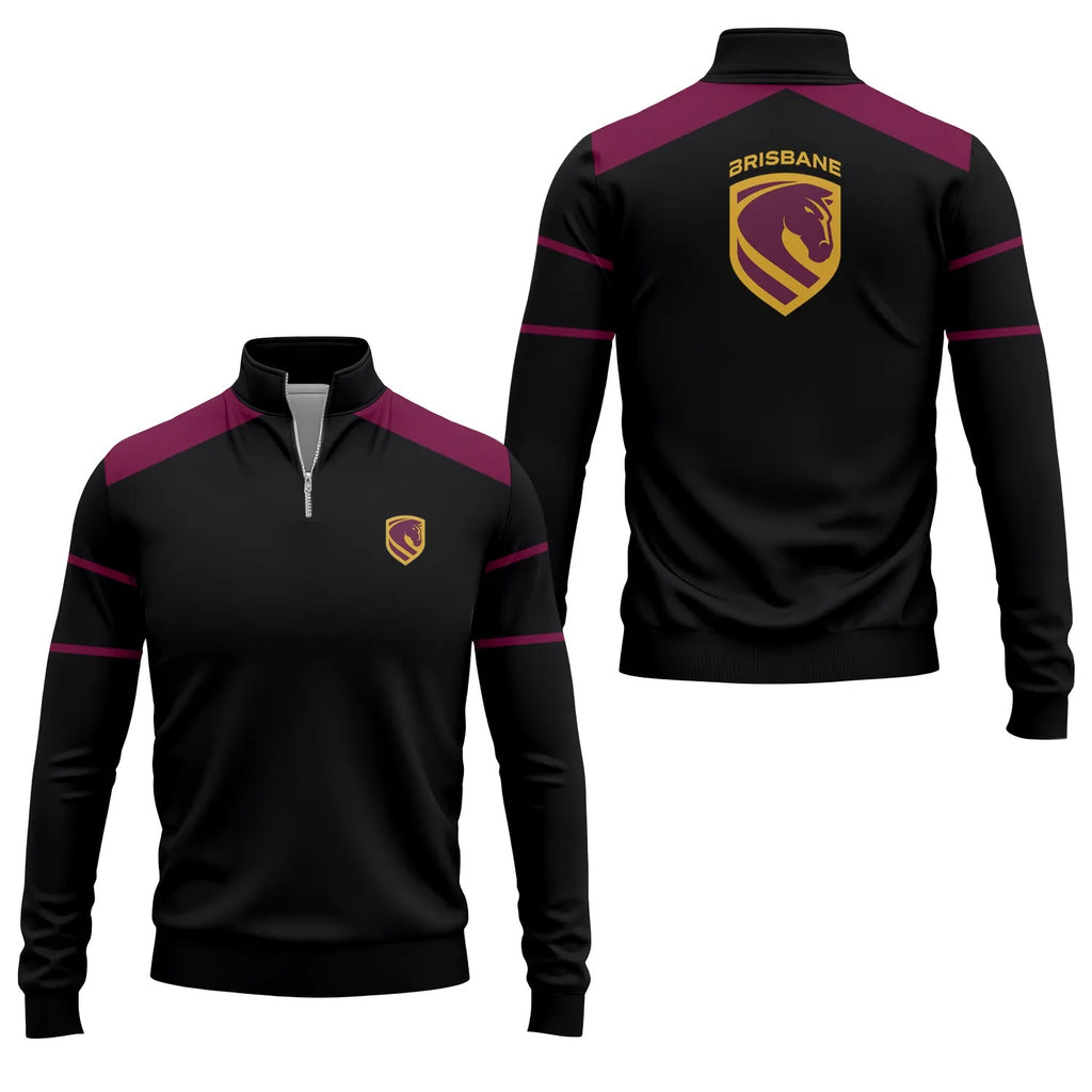 Brisbane Broncos Quarter-zip Pullover SC041