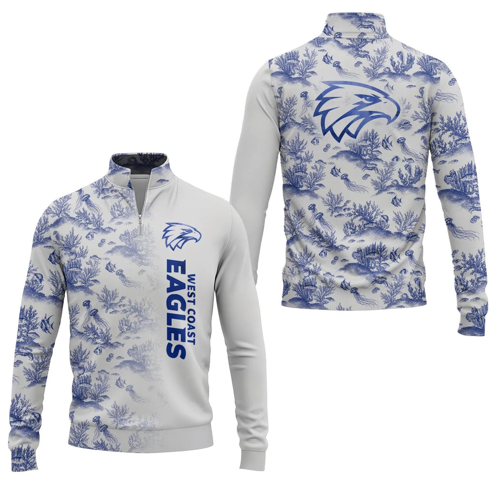 West Coast Eagles Quarter-zip Pullover SHW009