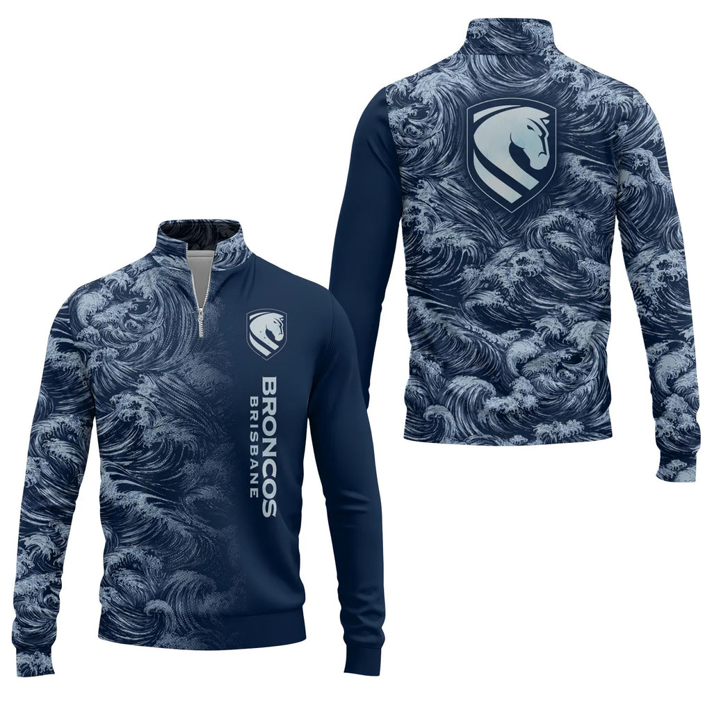 Brisbane Broncos Quarter-zip Pullover SHW010