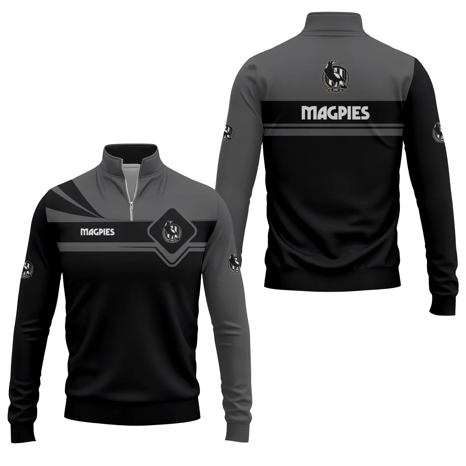Collingwood Magpies Quarter-zip Pullover SC066