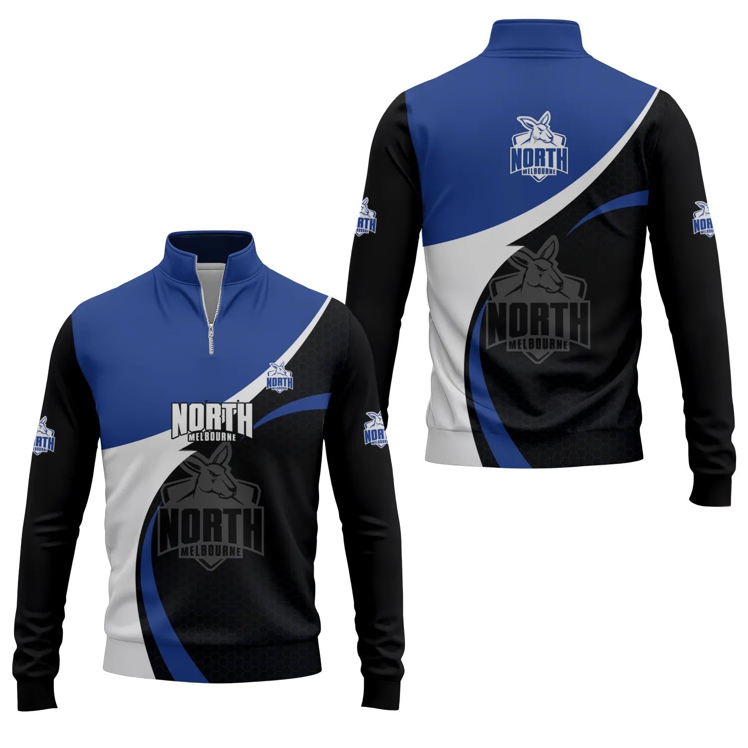 North Melbourne Kangaroos Quarter-zip Pullover SC038