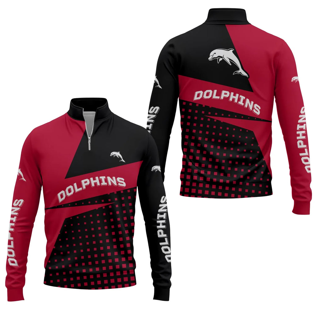 Dolphins Quarter-zip Pullover SC083