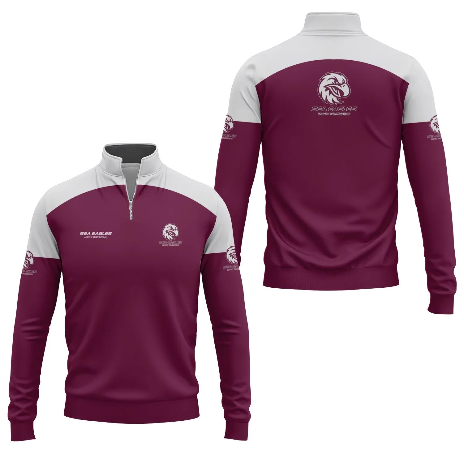 Manly Warringah Sea Eagles Quarter-zip Pullover SC087