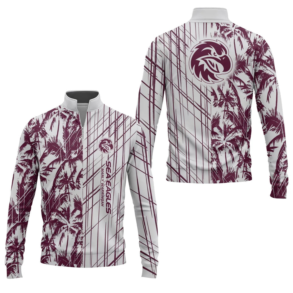 Manly Warringah Sea Eagles Quarter-zip Pullover SHW041