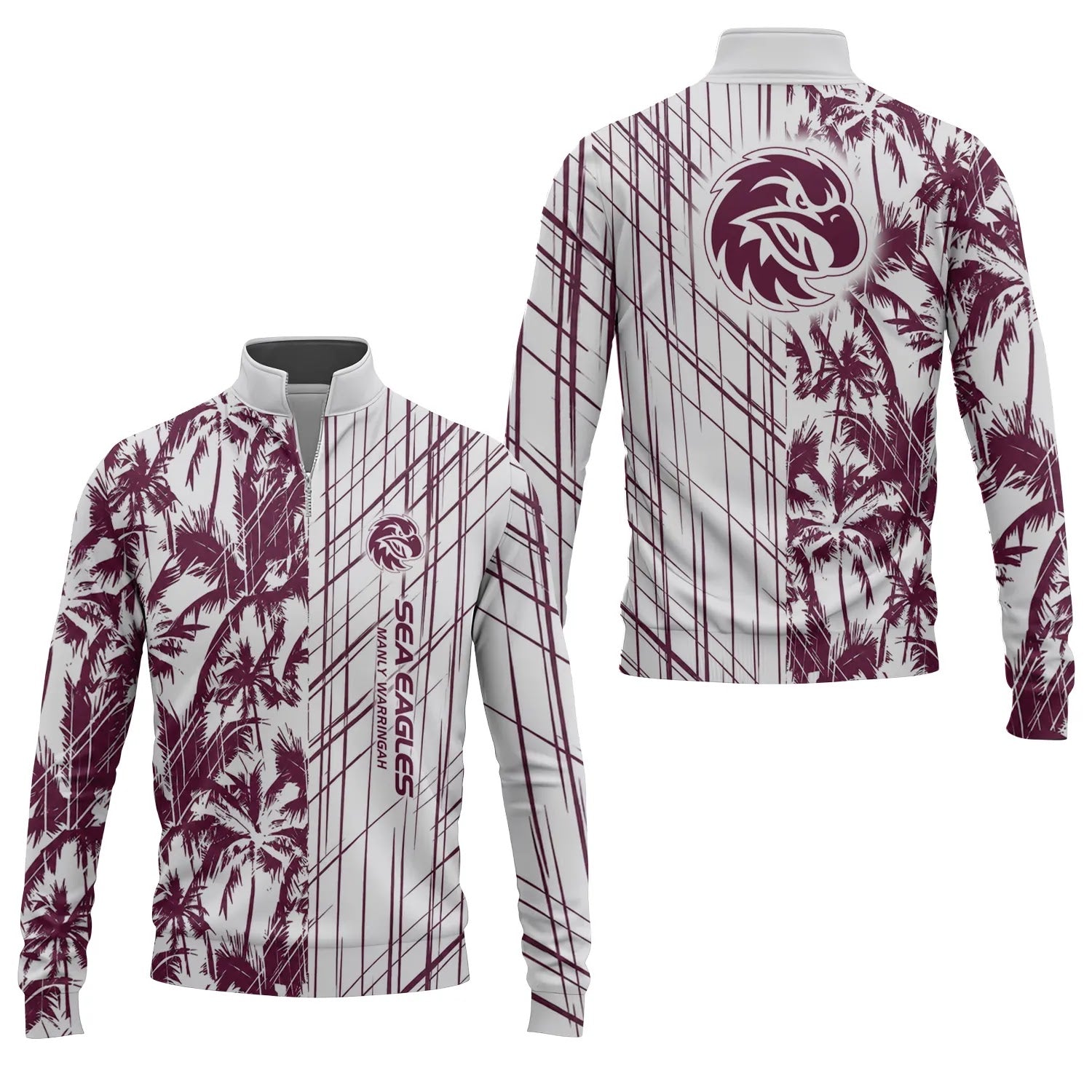 Manly Warringah Sea Eagles Quarter-zip Pullover SHW041