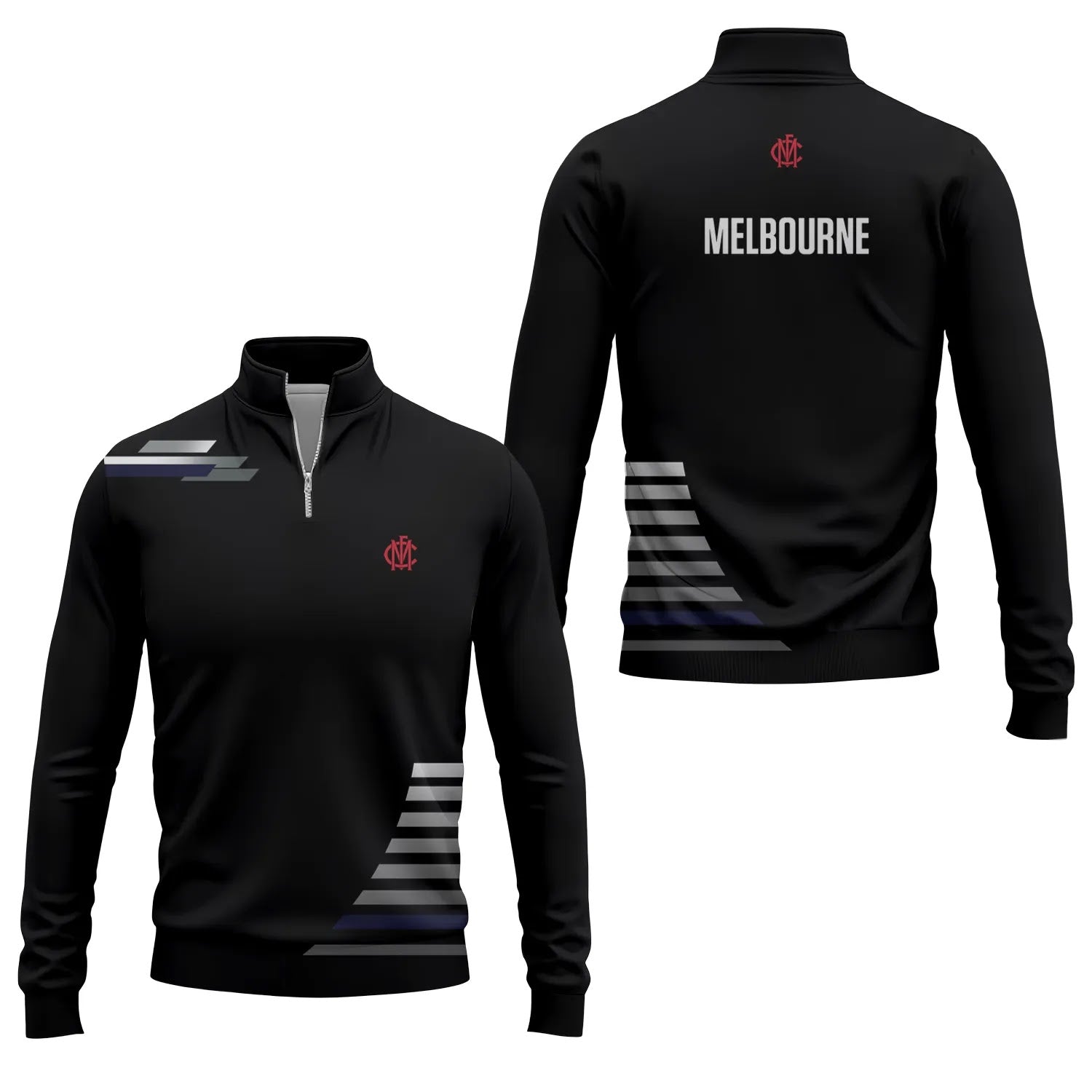 Melbourne Demons Quarter-zip Pullover SC034