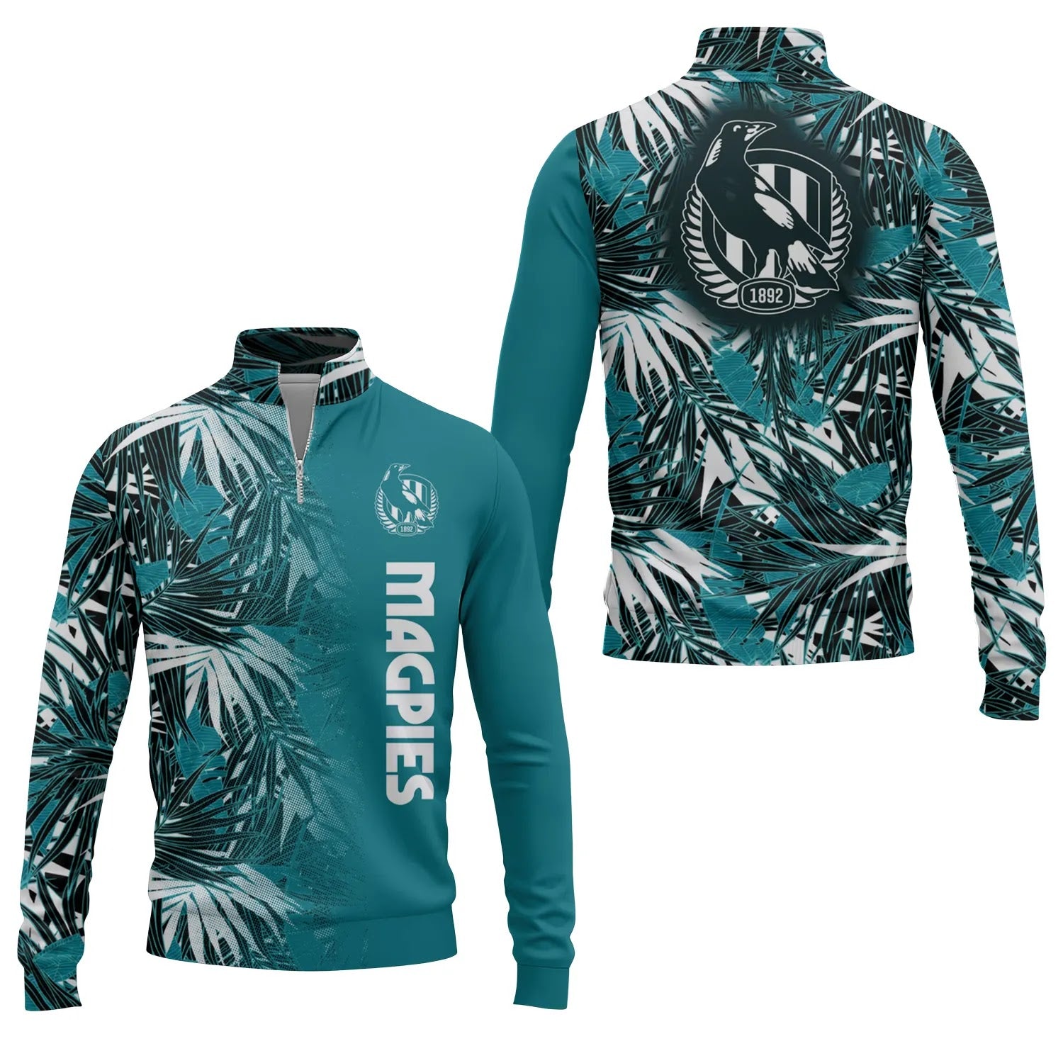 Collingwood Magpies Quarter-zip Pullover SHW060
