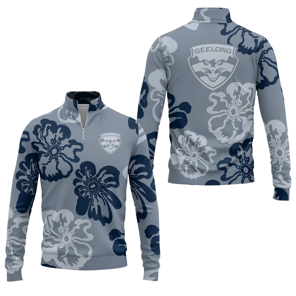 Geelong Cats Quarter-zip Pullover SHW073