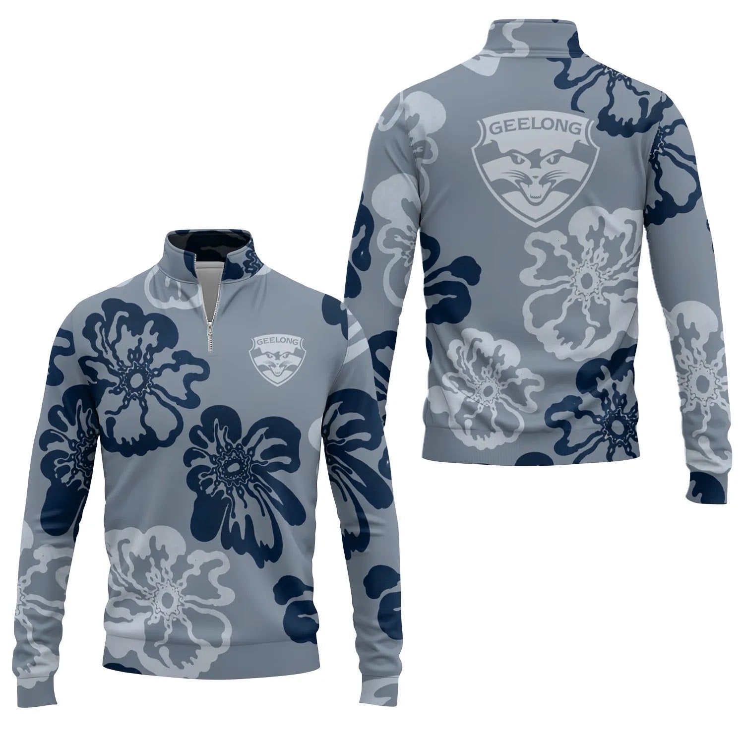 Geelong Cats Quarter-zip Pullover SHW073