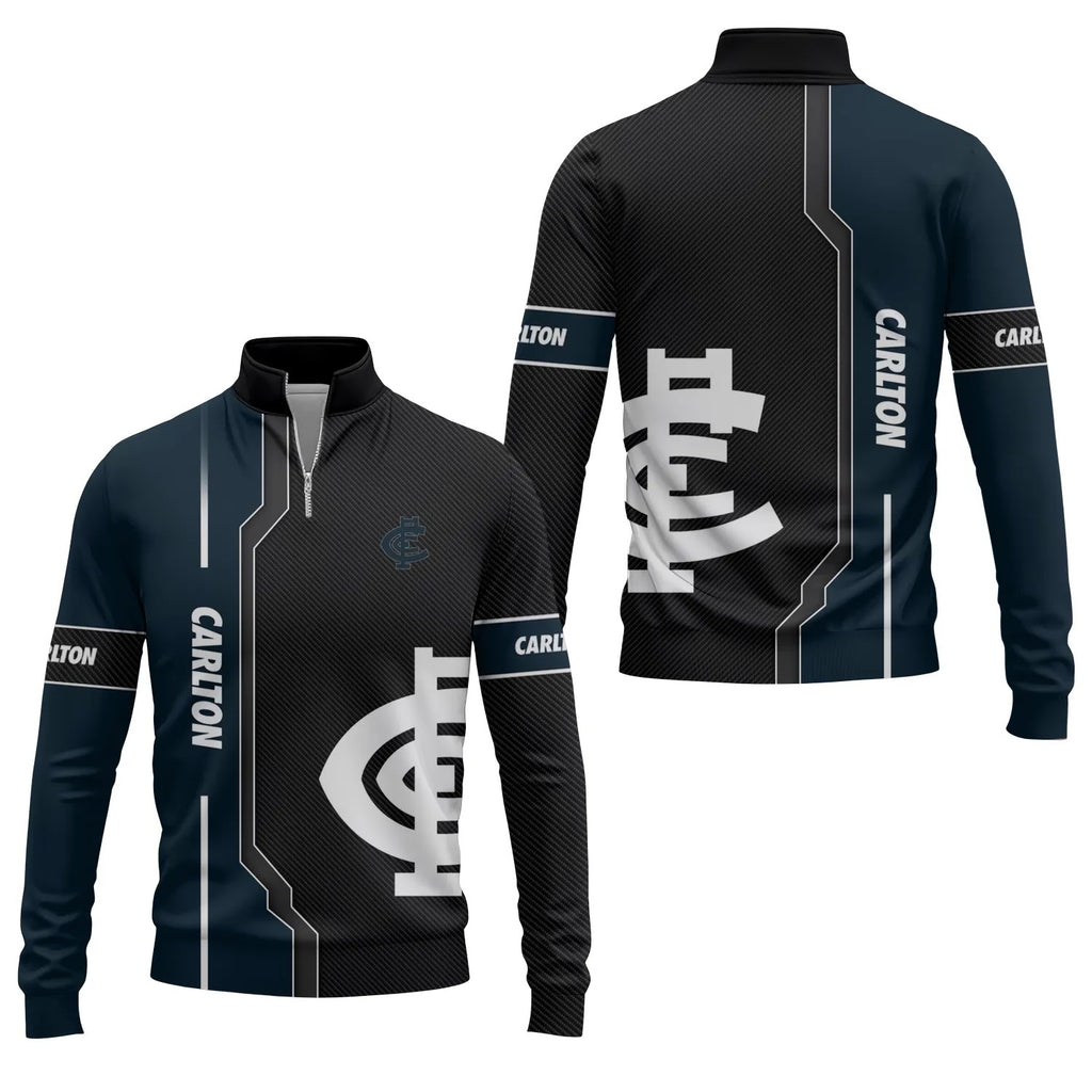 Carlton Blues Quarter-zip Pullover SC042