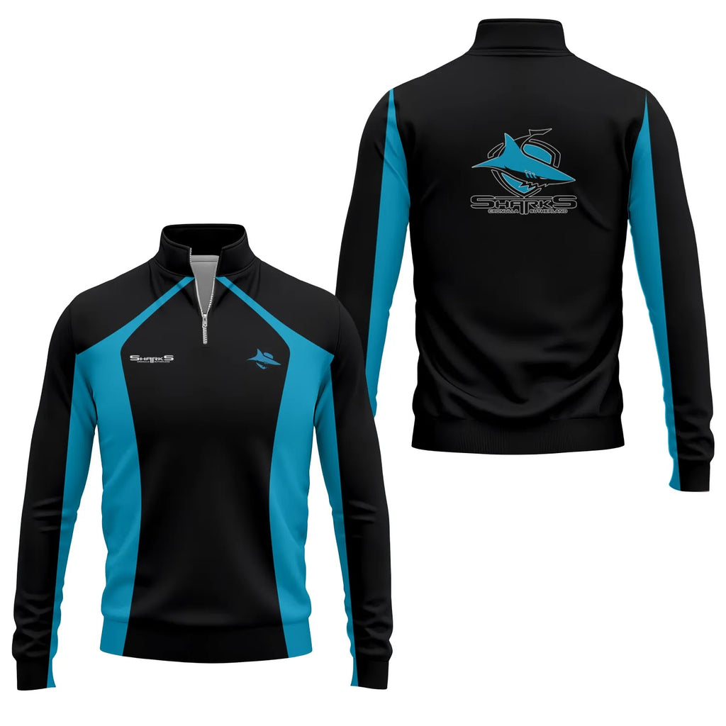 Cronulla-Sutherland Sharks Quarter-zip Pullover SC048