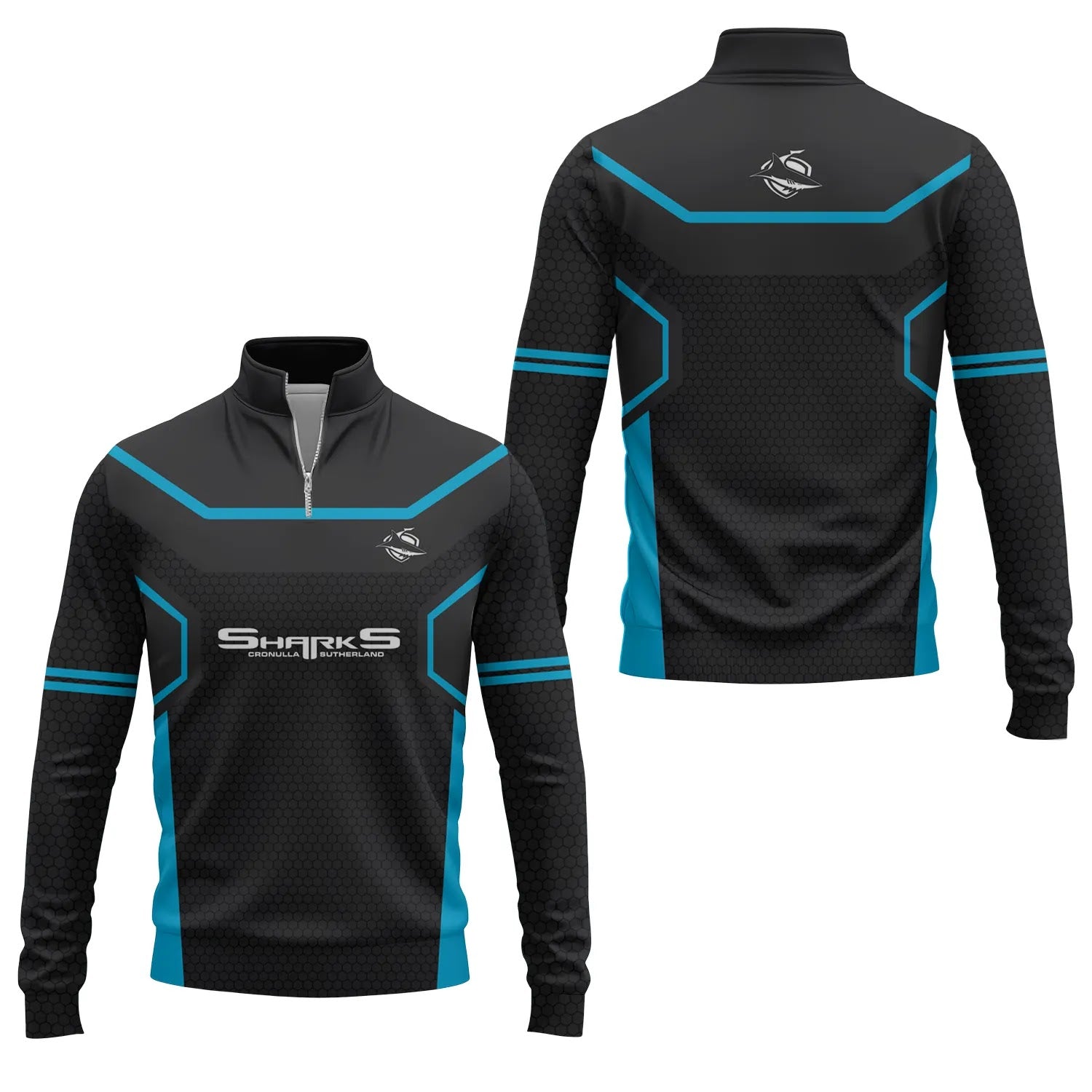 Cronulla-Sutherland Sharks Quarter-zip Pullover SC052