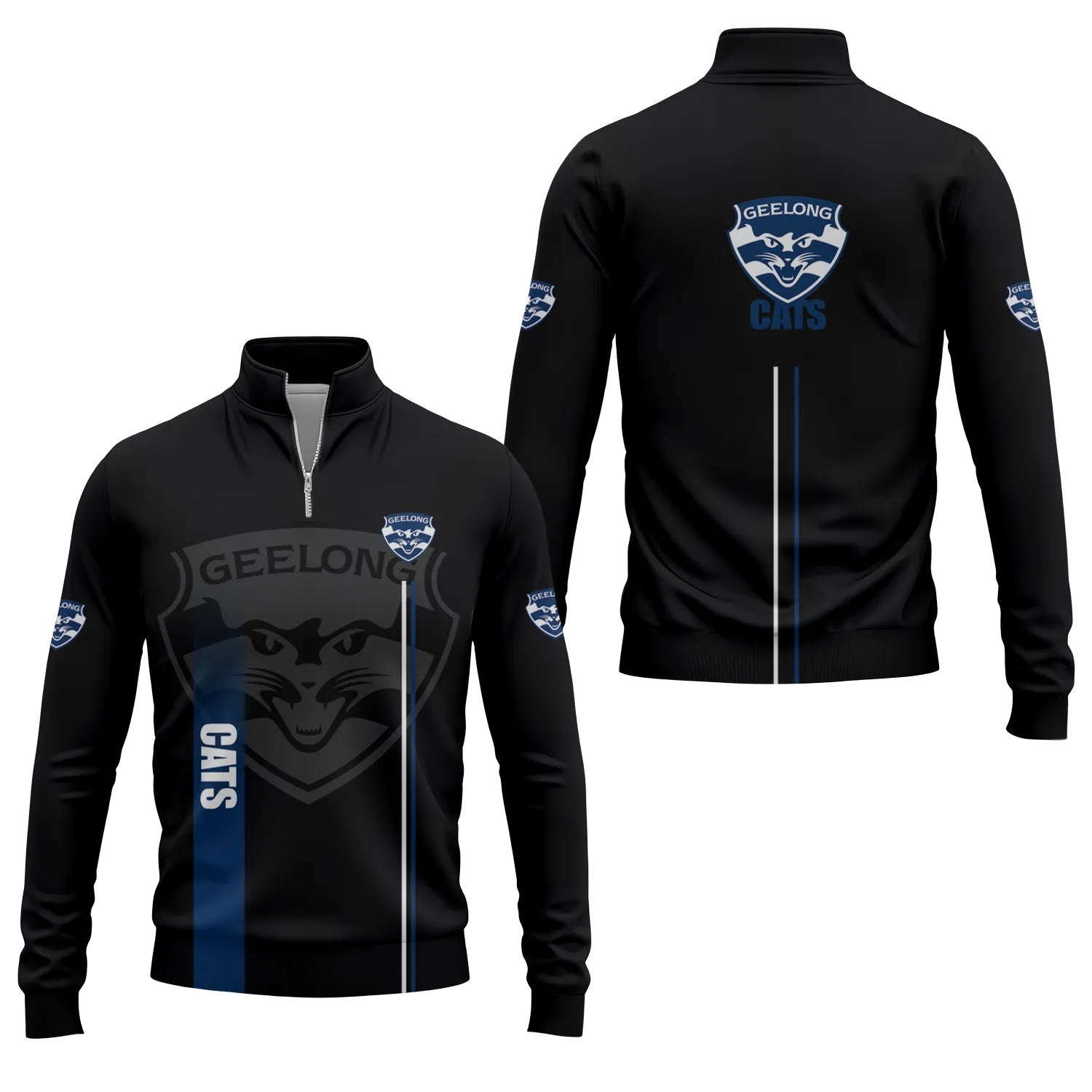 Geelong Cats Quarter-zip Pullover SC077