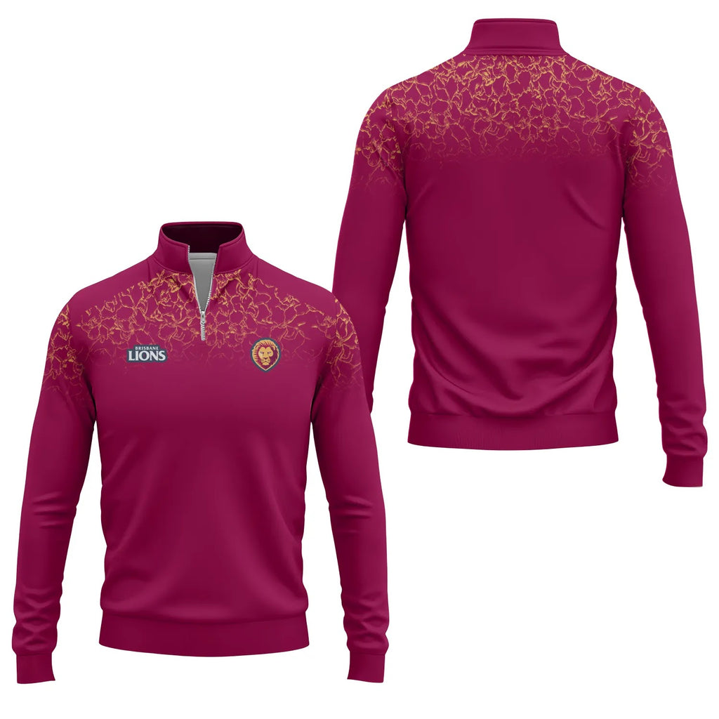 Brisbane Lions Quarter-zip Pullover SC108