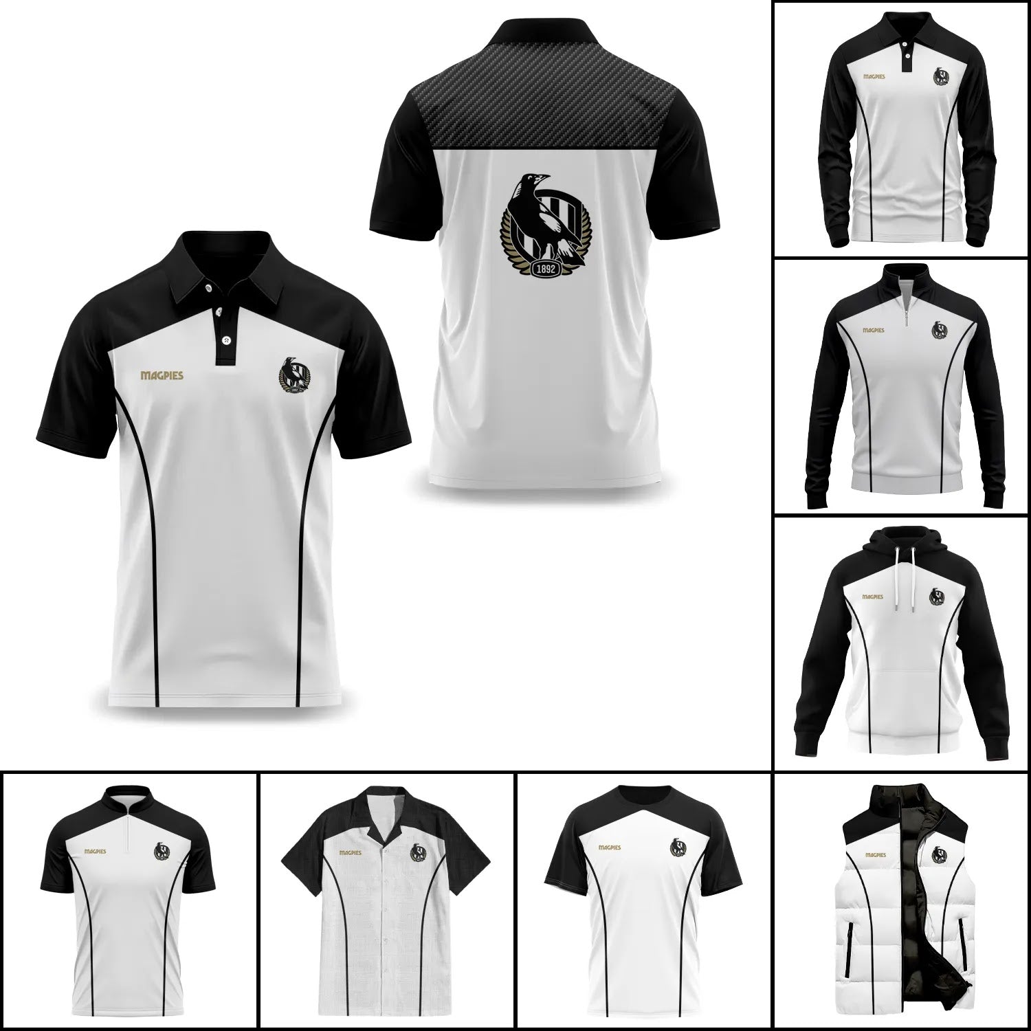 Collingwood Magpies Apparels SC011