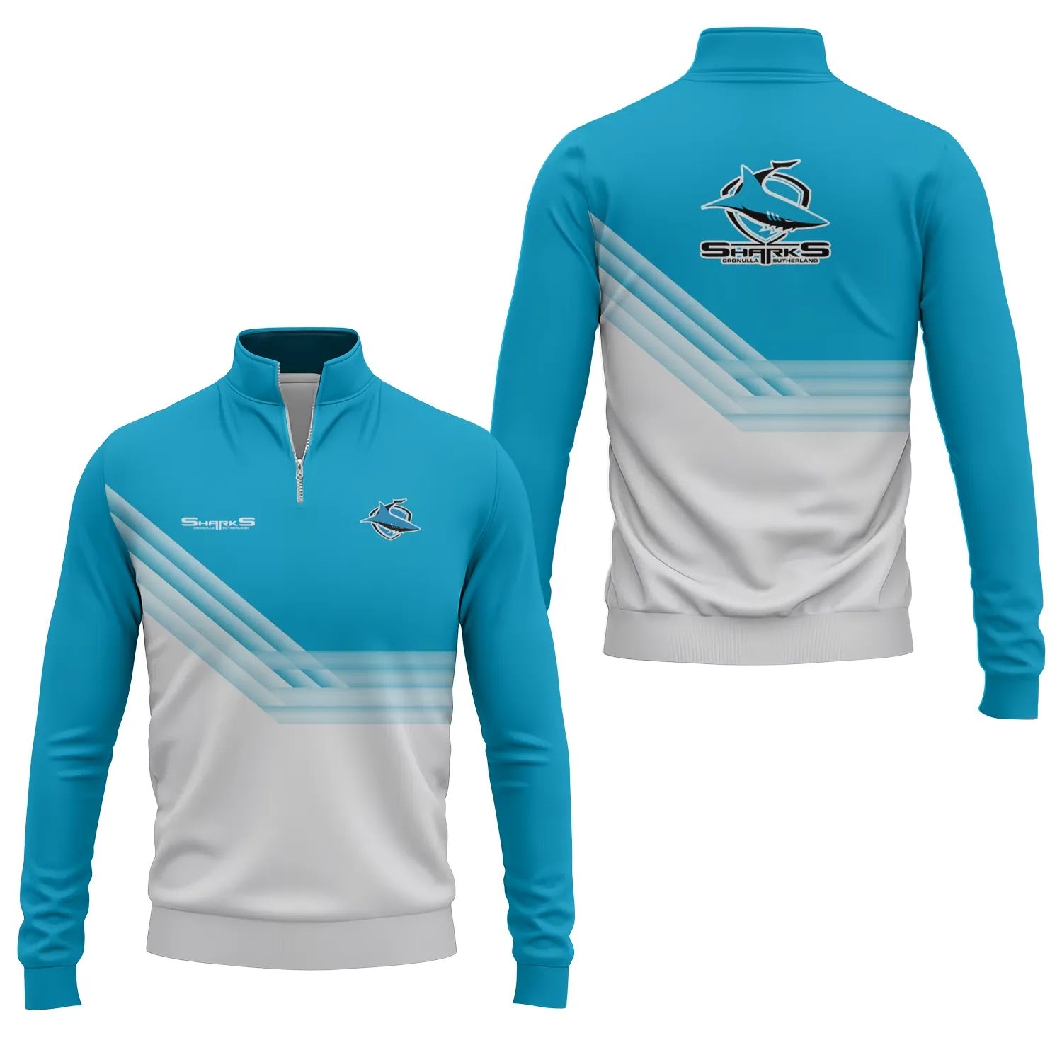 Cronulla-Sutherland Sharks Quarter-zip Pullover SC106